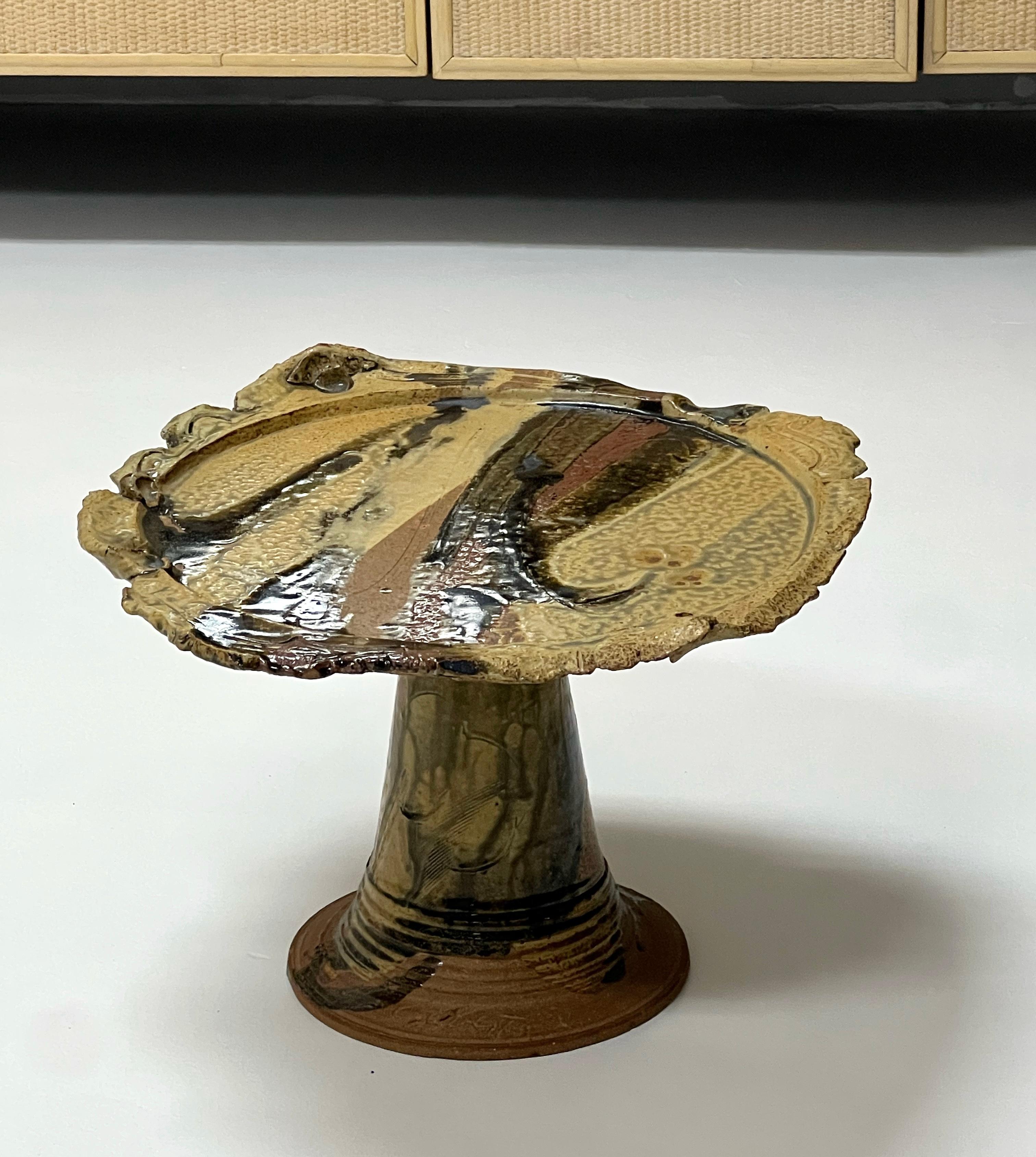 Milieu du XXe siècle Table d'appoint en céramique de Studio Pottery Art en vente