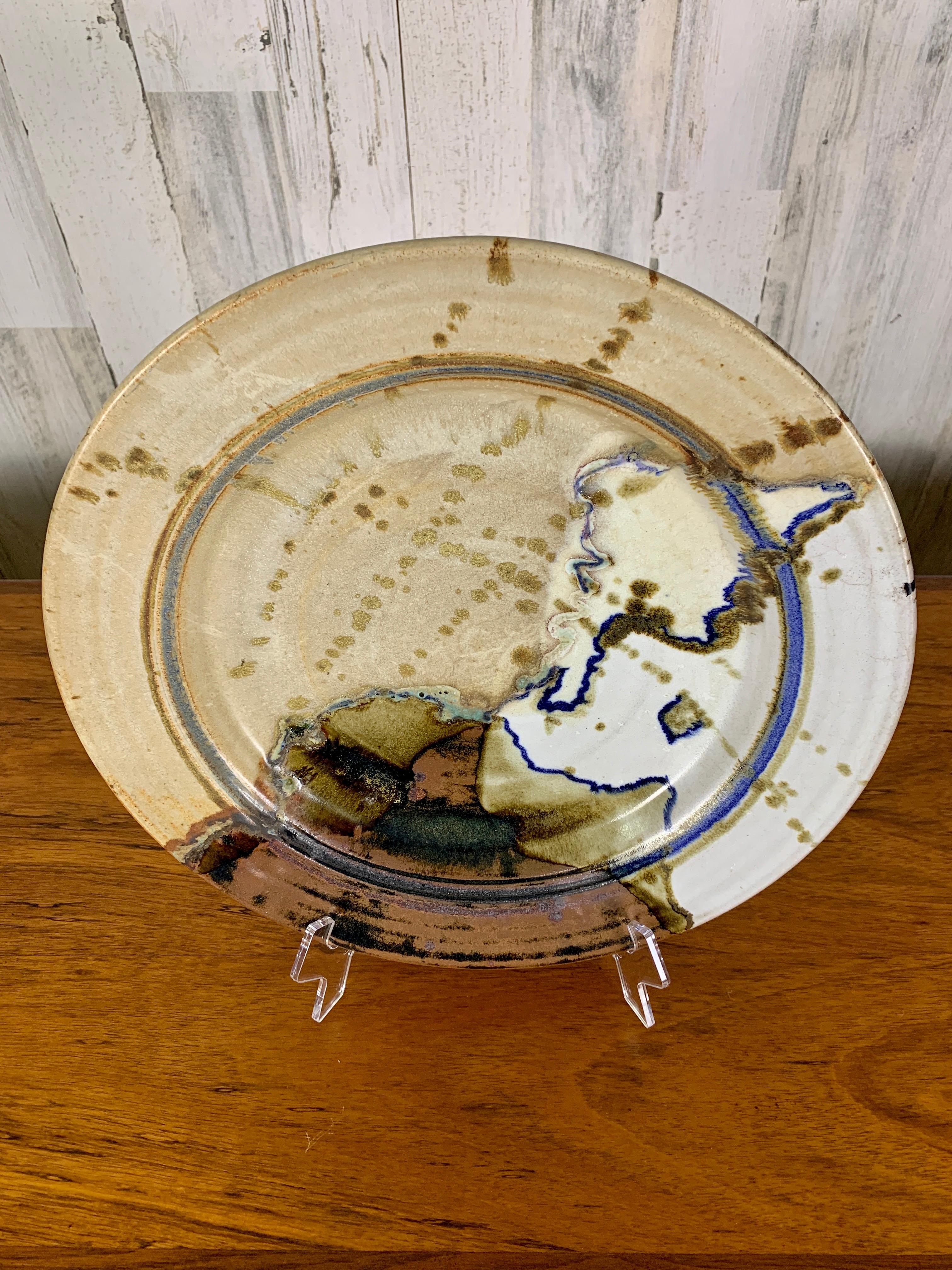 20th Century Studio Ceramic Charger For Sale