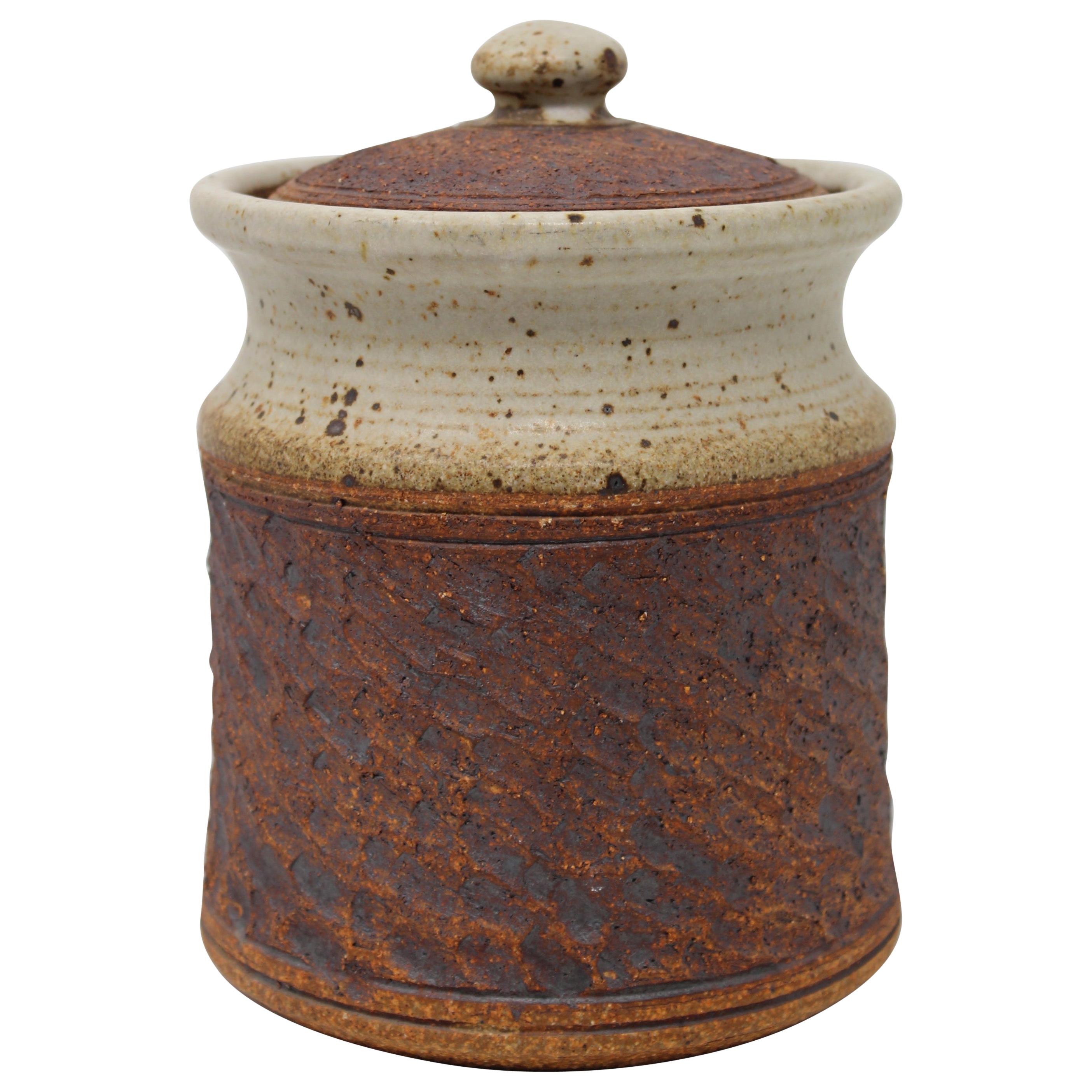 Studio Ceramic Earthenware Vessel with Lid