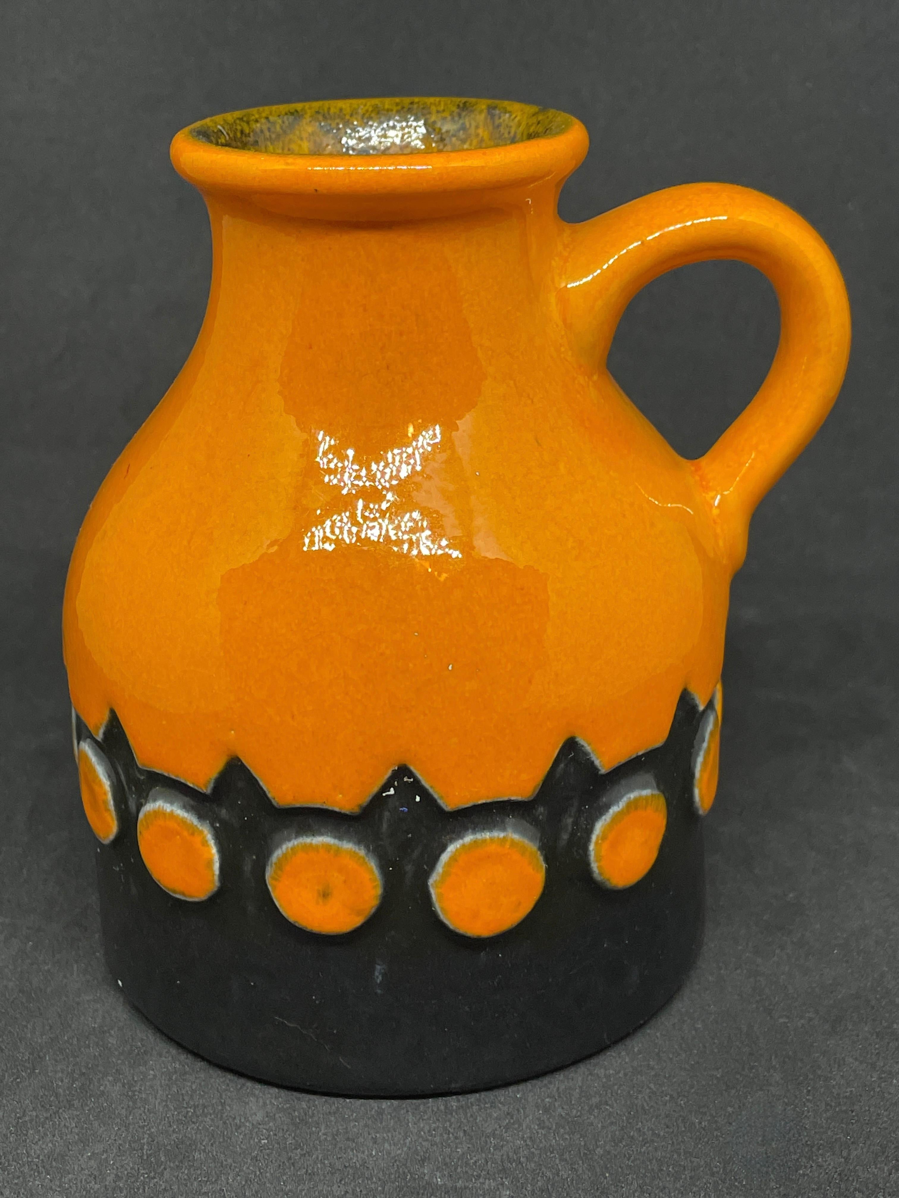 Allemand Vase à lave grasse en céramique de Studio A par Jasba Keramik, Allemagne, années 1970 en vente