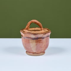 Studio Ceramic Glazed Lidded Bowl