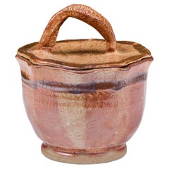 Vintage Studio Ceramic Glazed Lidded Bowl