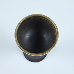 Studio Ceramic Goblet, two tone glaze
