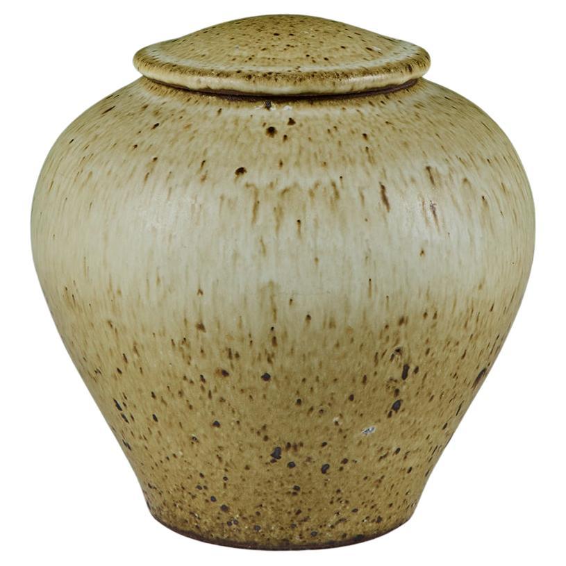 Studio Ceramic Lidded Jar in vendita