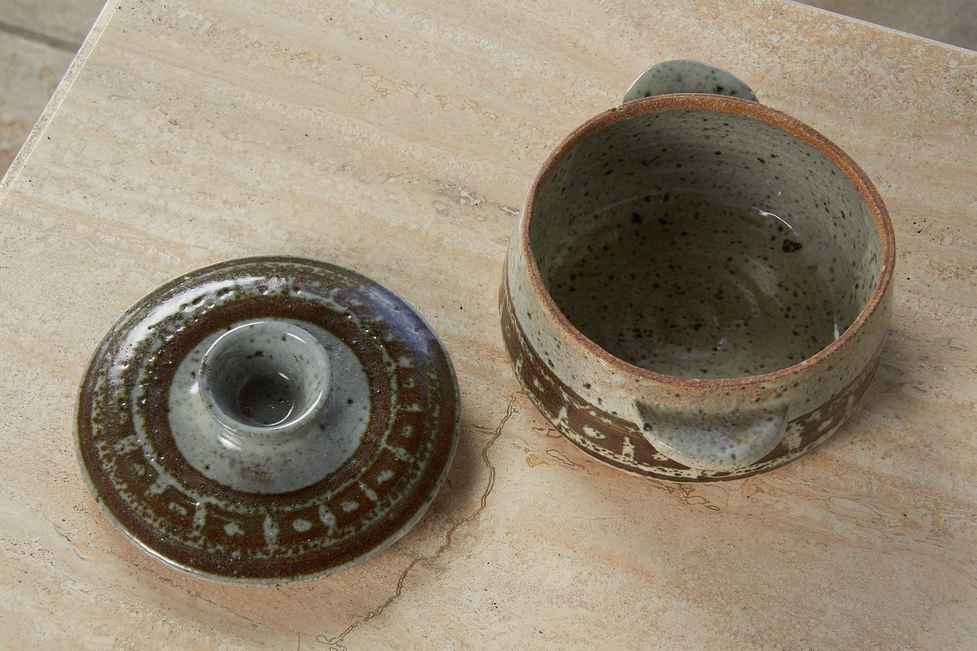 Studio Ceramic Lidded Vessel 1