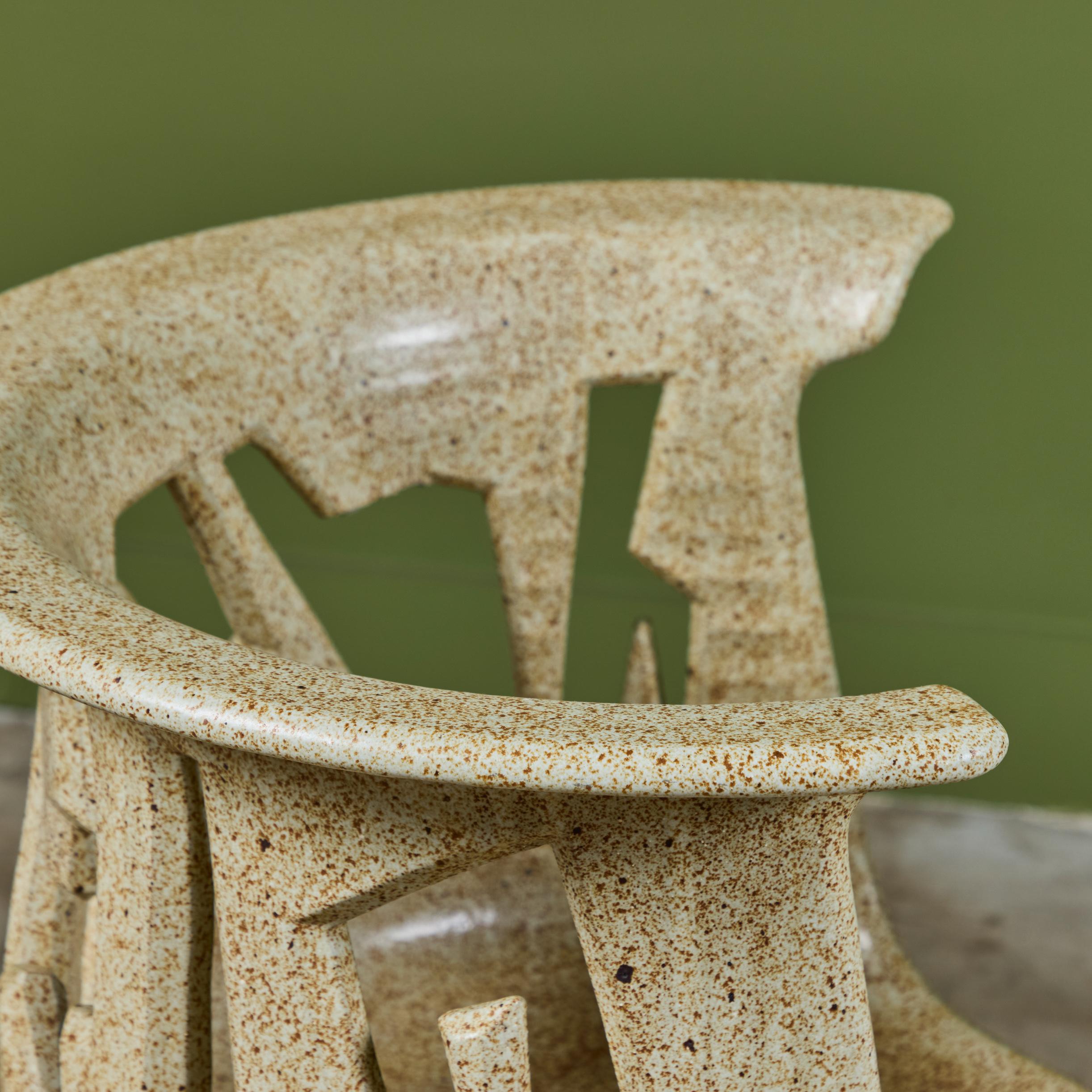 Studio Ceramic Patio Dining Set by Joel Cottet 4