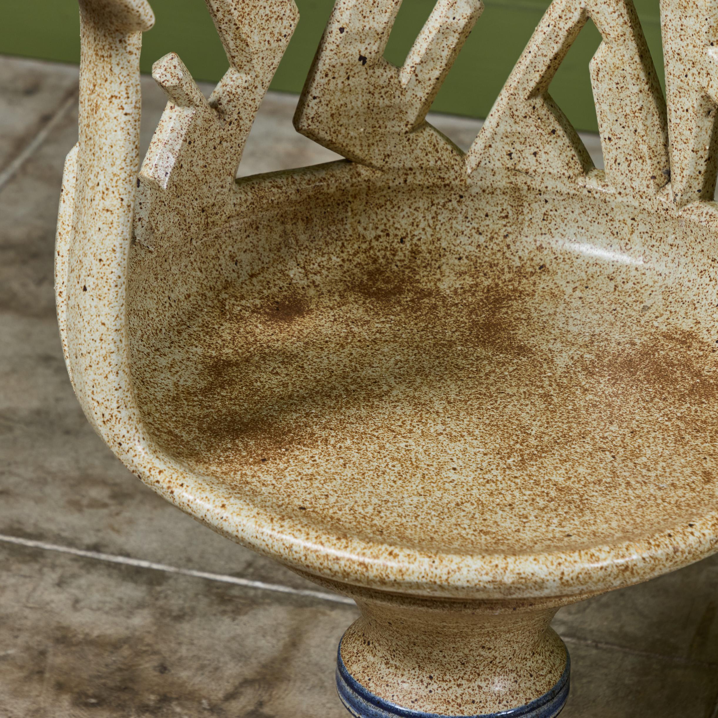 Studio Ceramic Patio Dining Set by Joel Cottet 5
