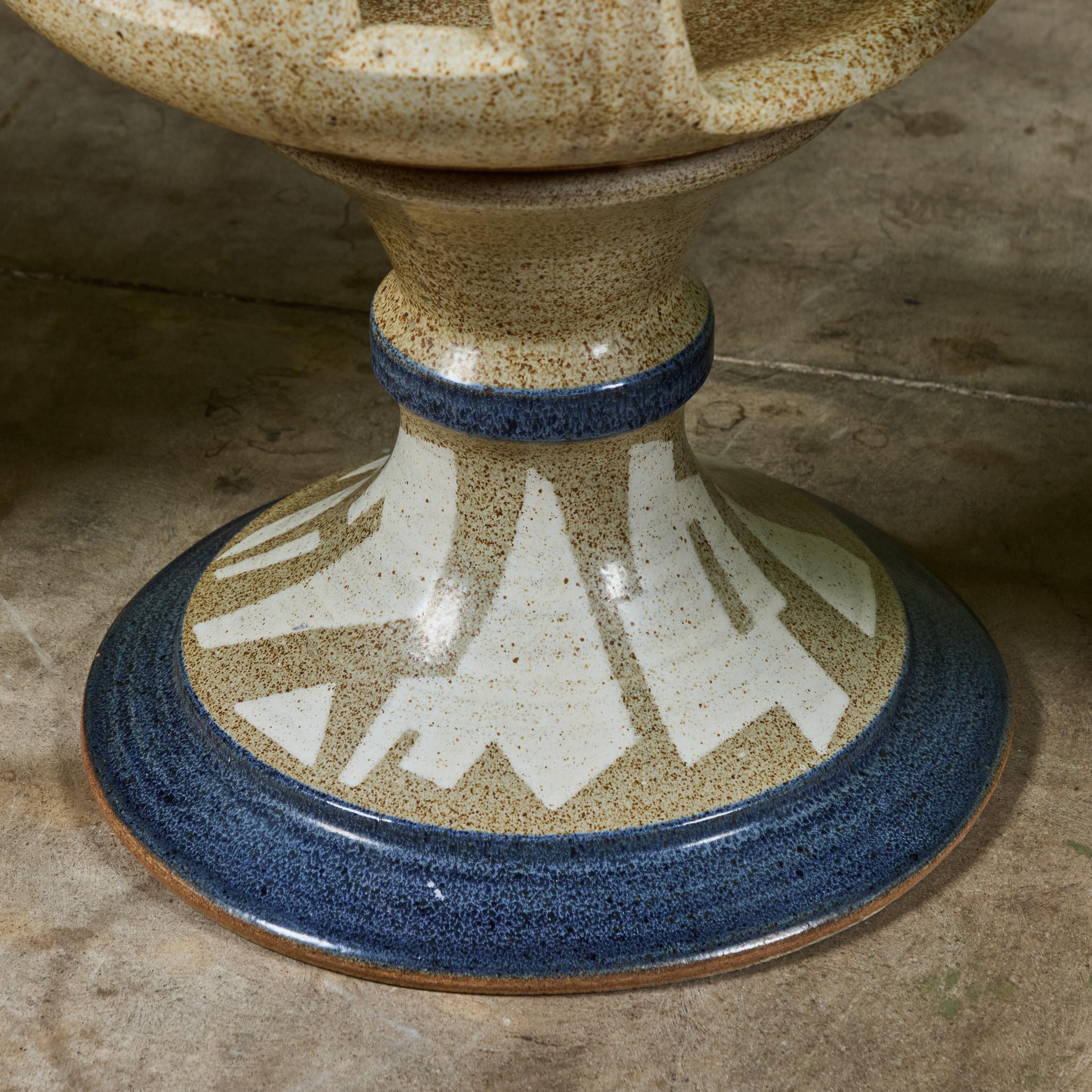 Studio Ceramic Patio Dining Set by Joel Cottet 6