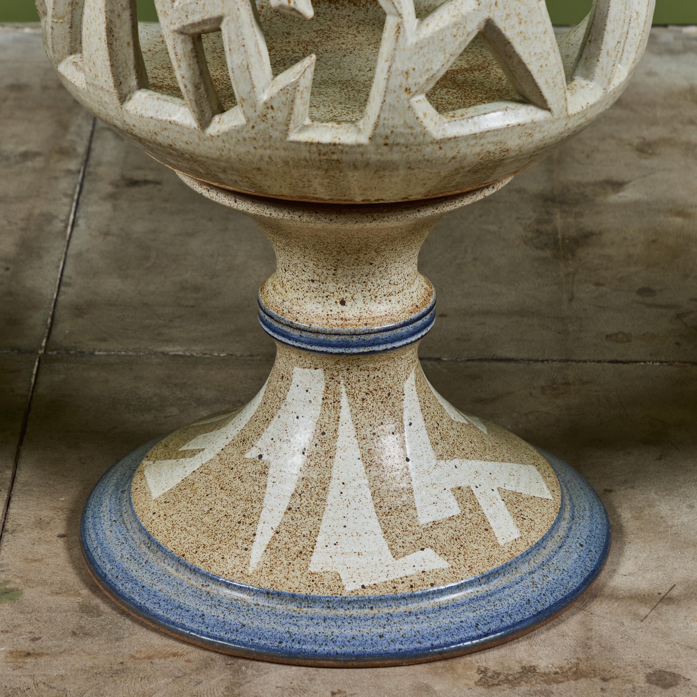 Studio Ceramic Patio Dining Set by Joel Cottet 1