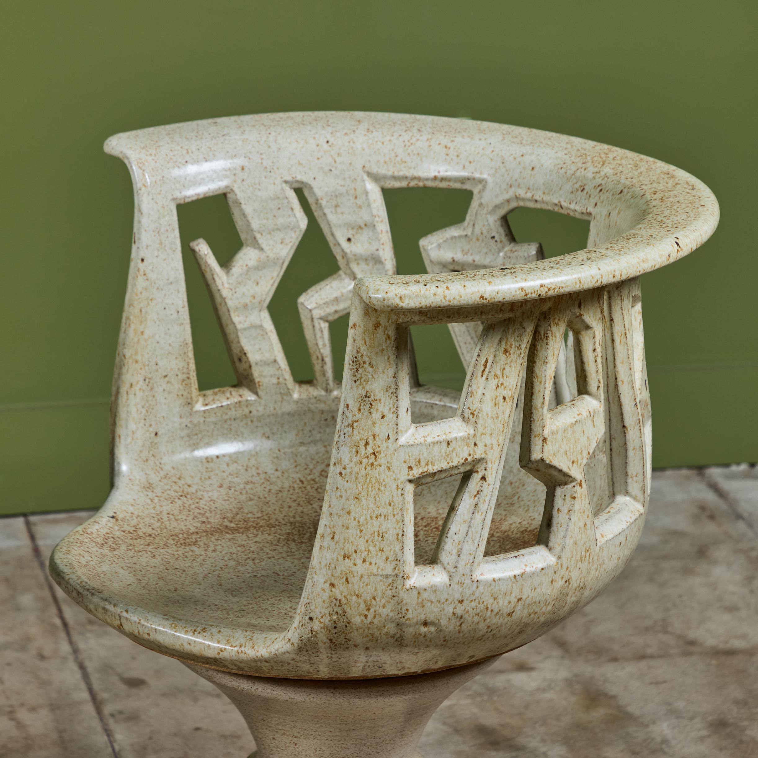 Studio Ceramic Patio Dining Set by Joel Cottet 2