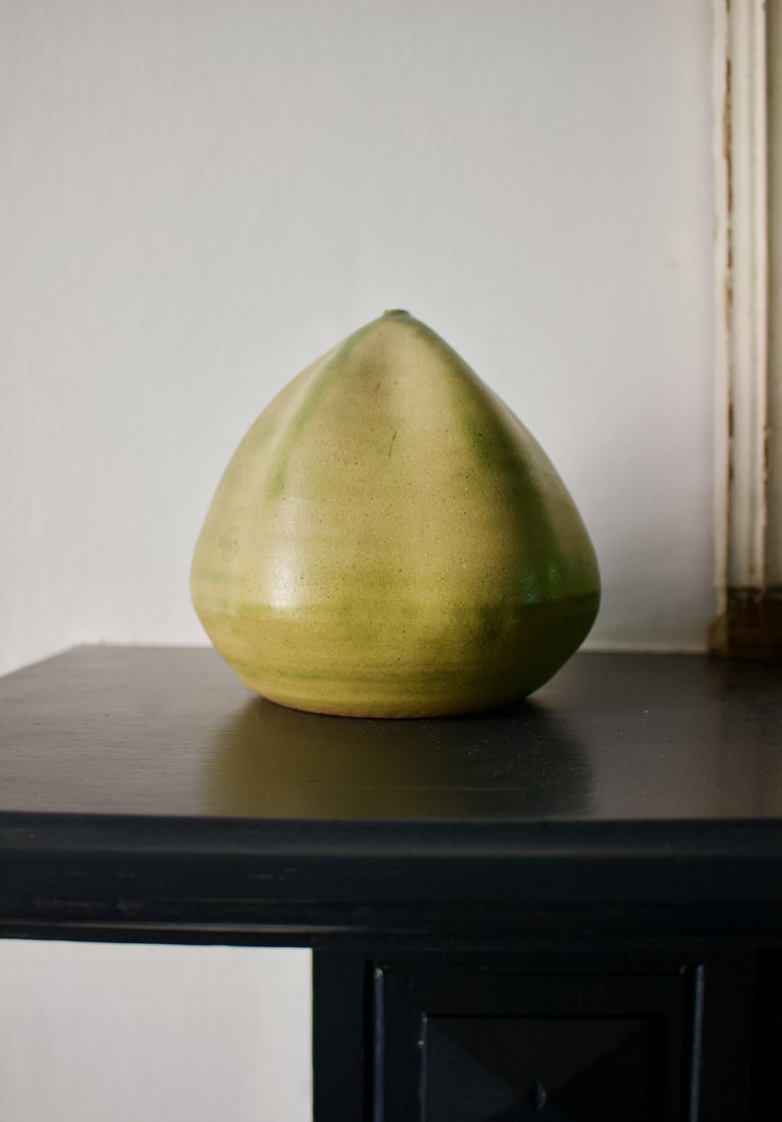 A studio ceramic sculpture or vessel entitled 