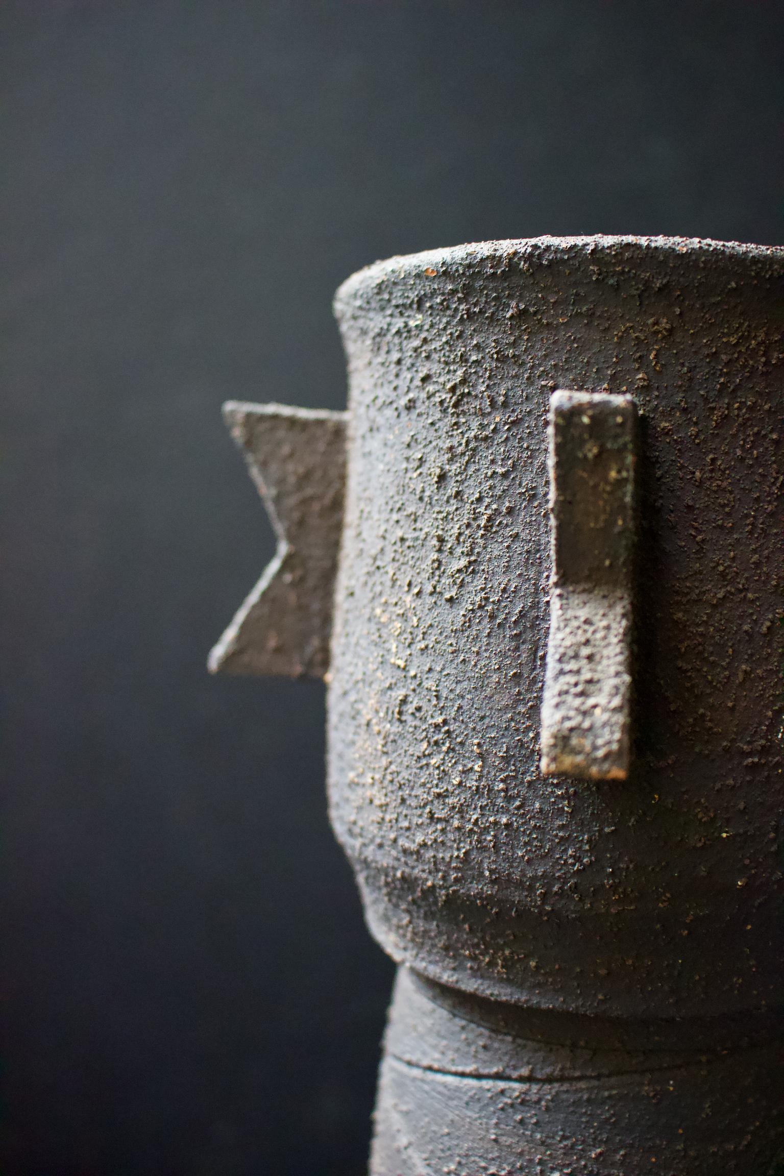 Mid-Century Modern Studio Ceramic Sculpture or Vessel by Clive Brooker, England, 1960s