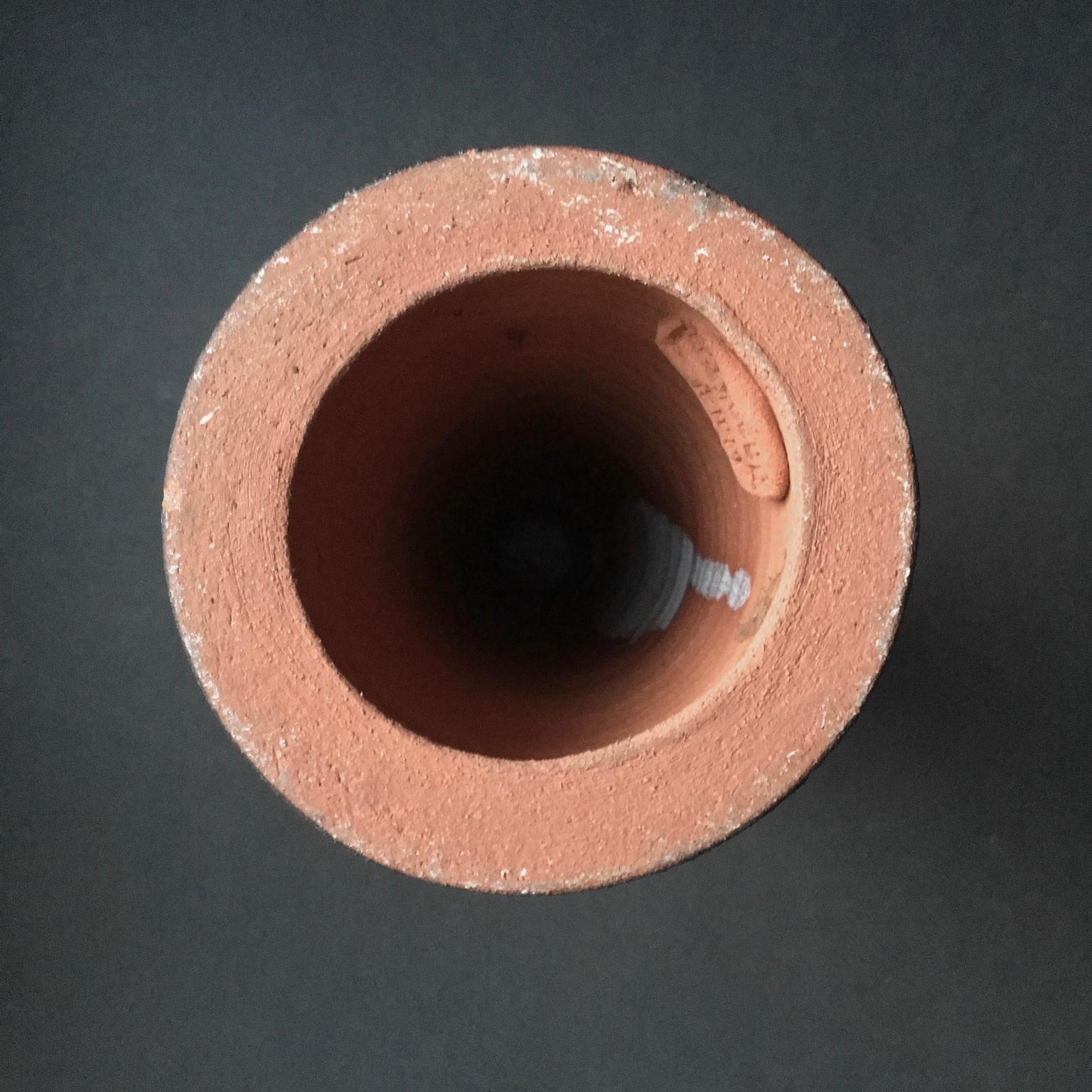 Studio Ceramic Sculpture or Vessel in Dark Grey by Clive Brooker, England 1960s 2