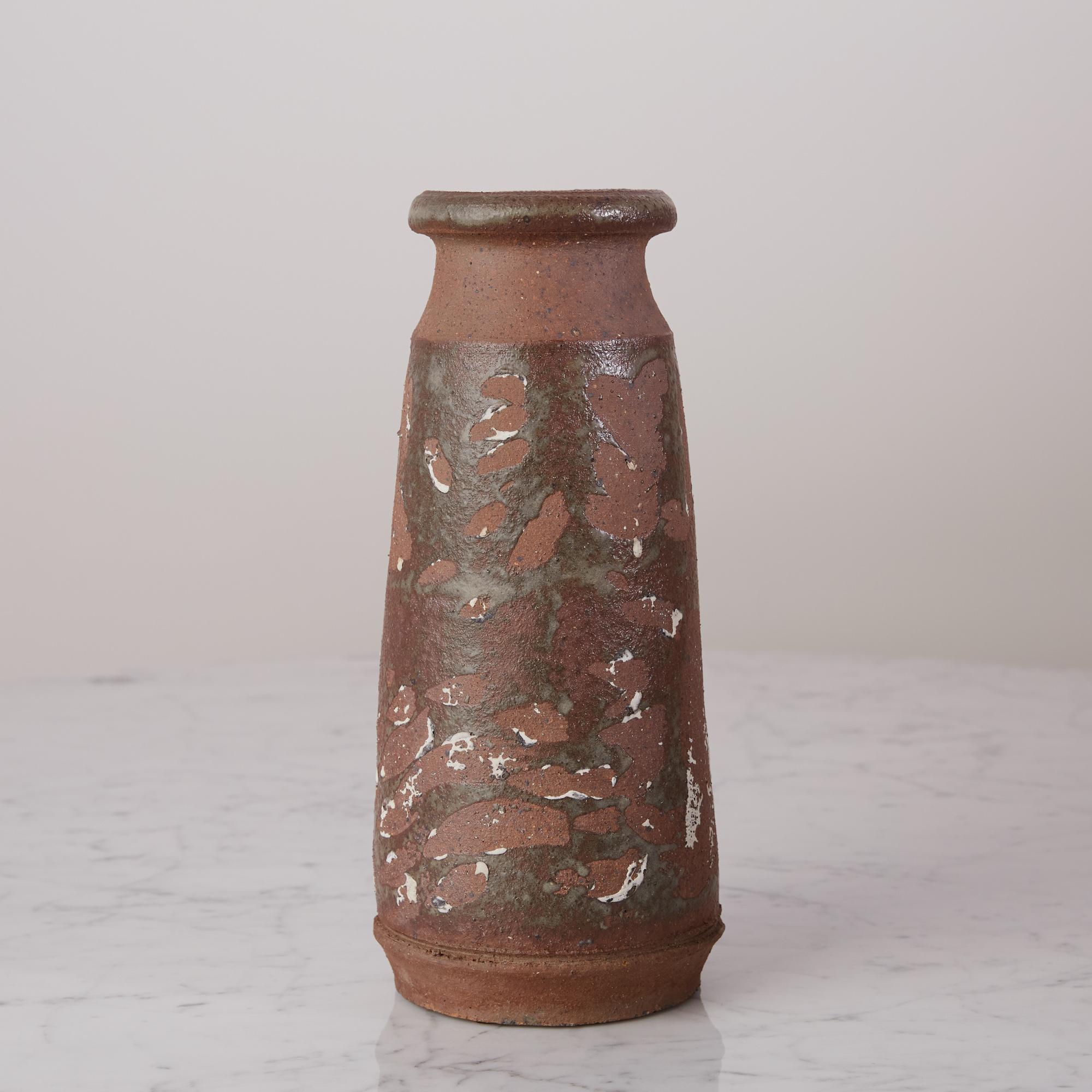Modern Studio Ceramic Stoneware Vase For Sale