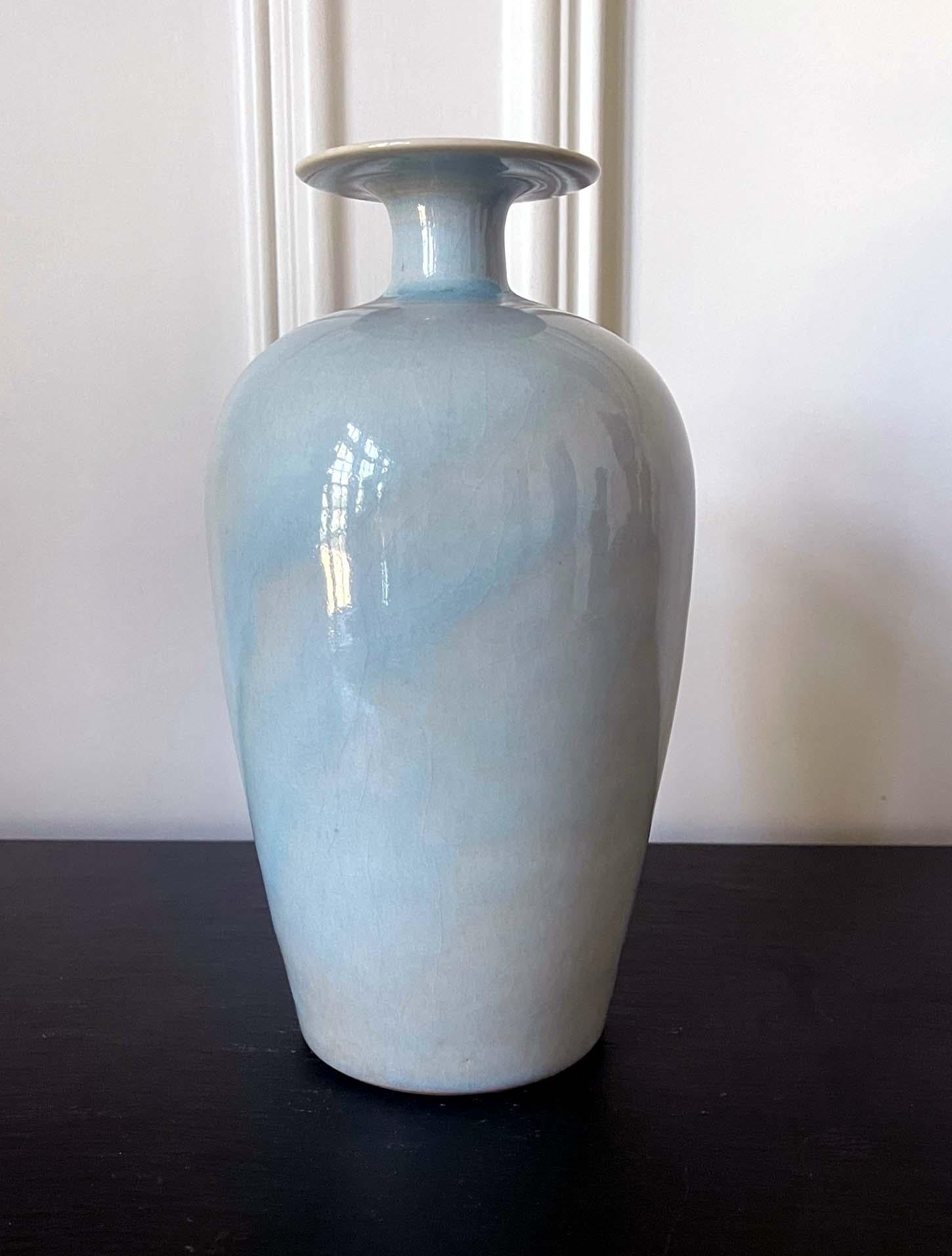 Glazed Studio Ceramic Vase Brother Thomas Bezanson For Sale