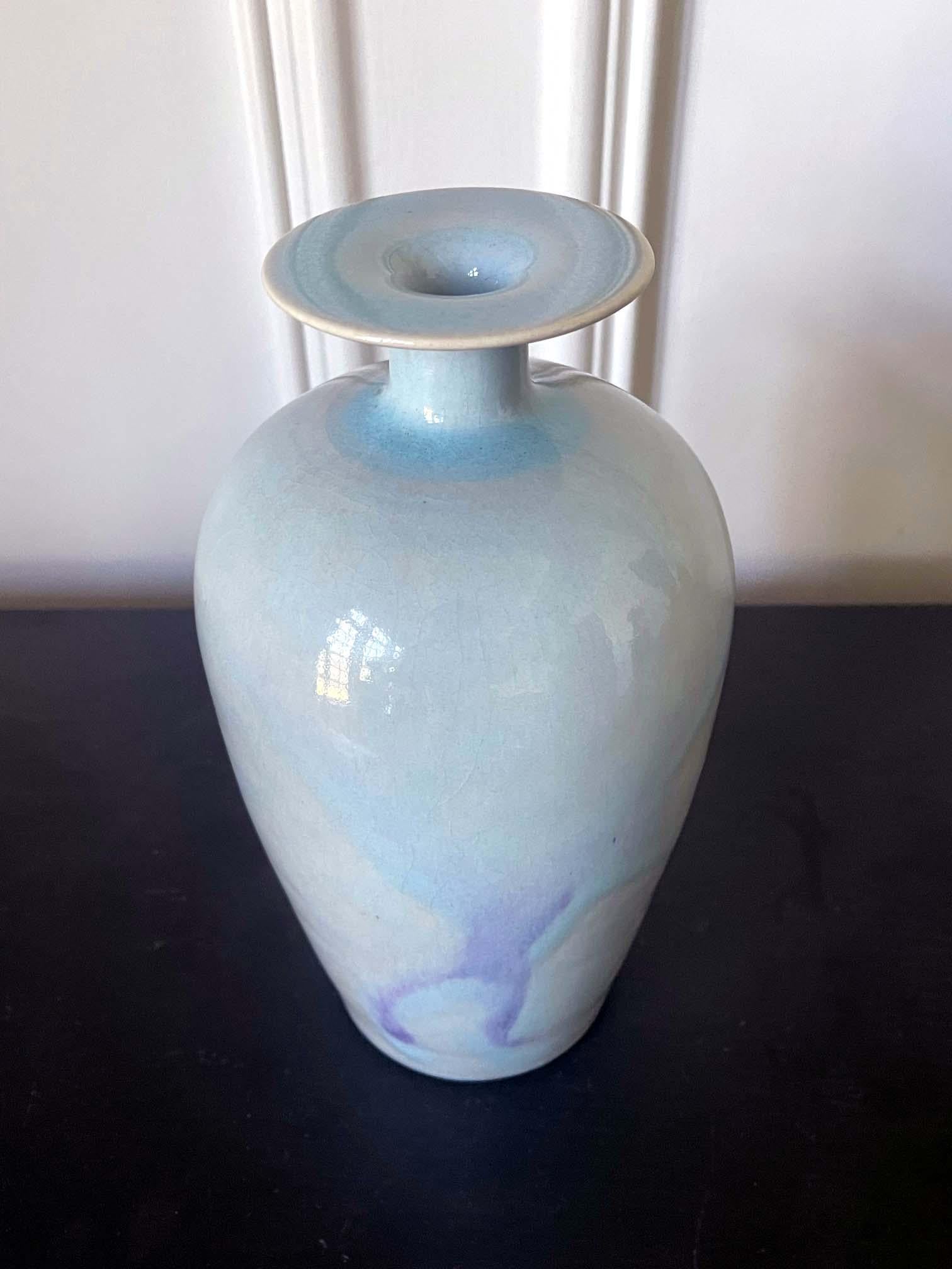 Studio Ceramic Vase Brother Thomas Bezanson In Good Condition For Sale In Atlanta, GA
