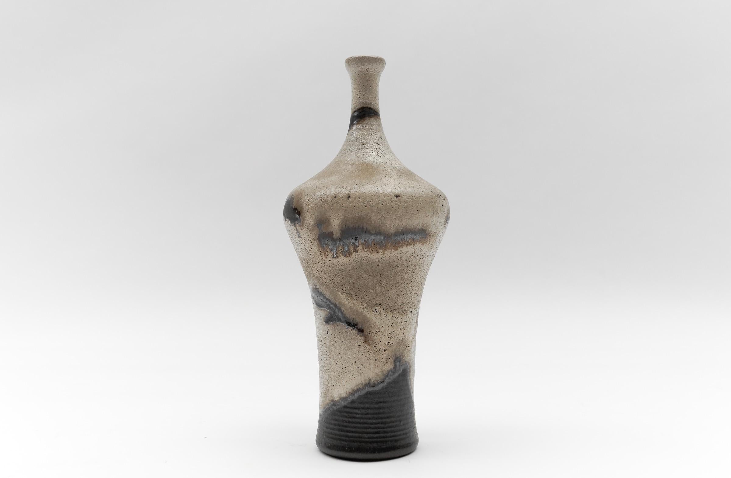 Mid-Century Modern Studio Ceramic Vase by Elly Kuch for Wilhelm & Elly KUCH, 1960s, Germany For Sale