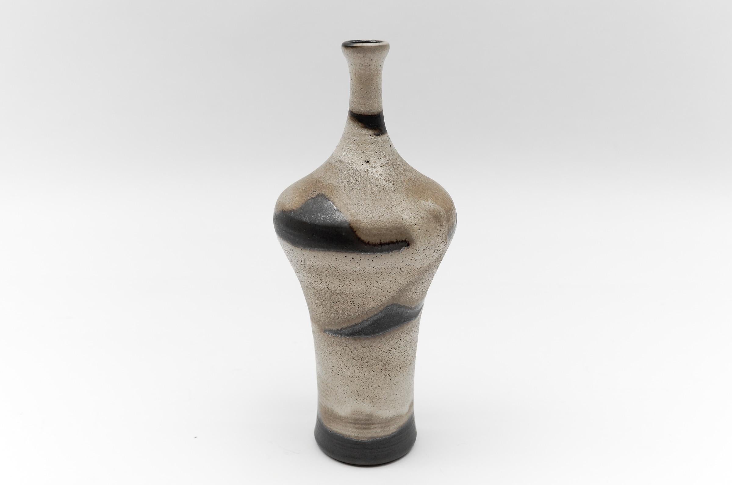 Studio Ceramic Vase by Elly Kuch for Wilhelm & Elly KUCH, 1960s, Germany In Good Condition For Sale In Nürnberg, Bayern