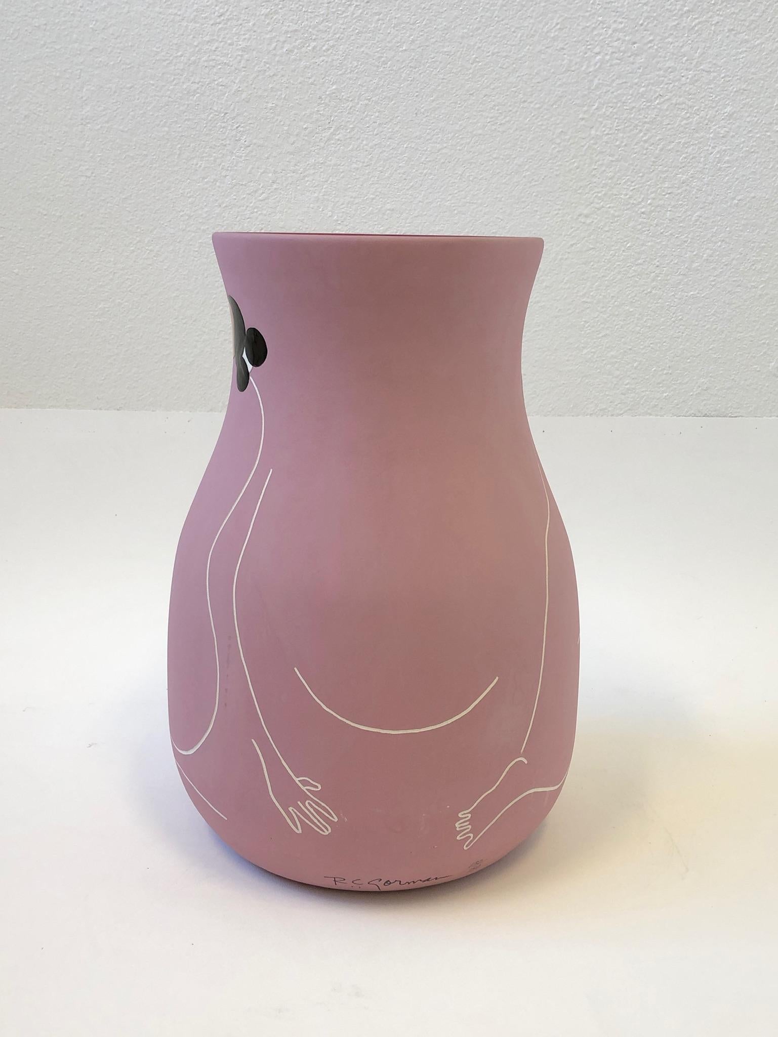 Native American Studio Ceramic Vase by Rudolph Carl Gorman