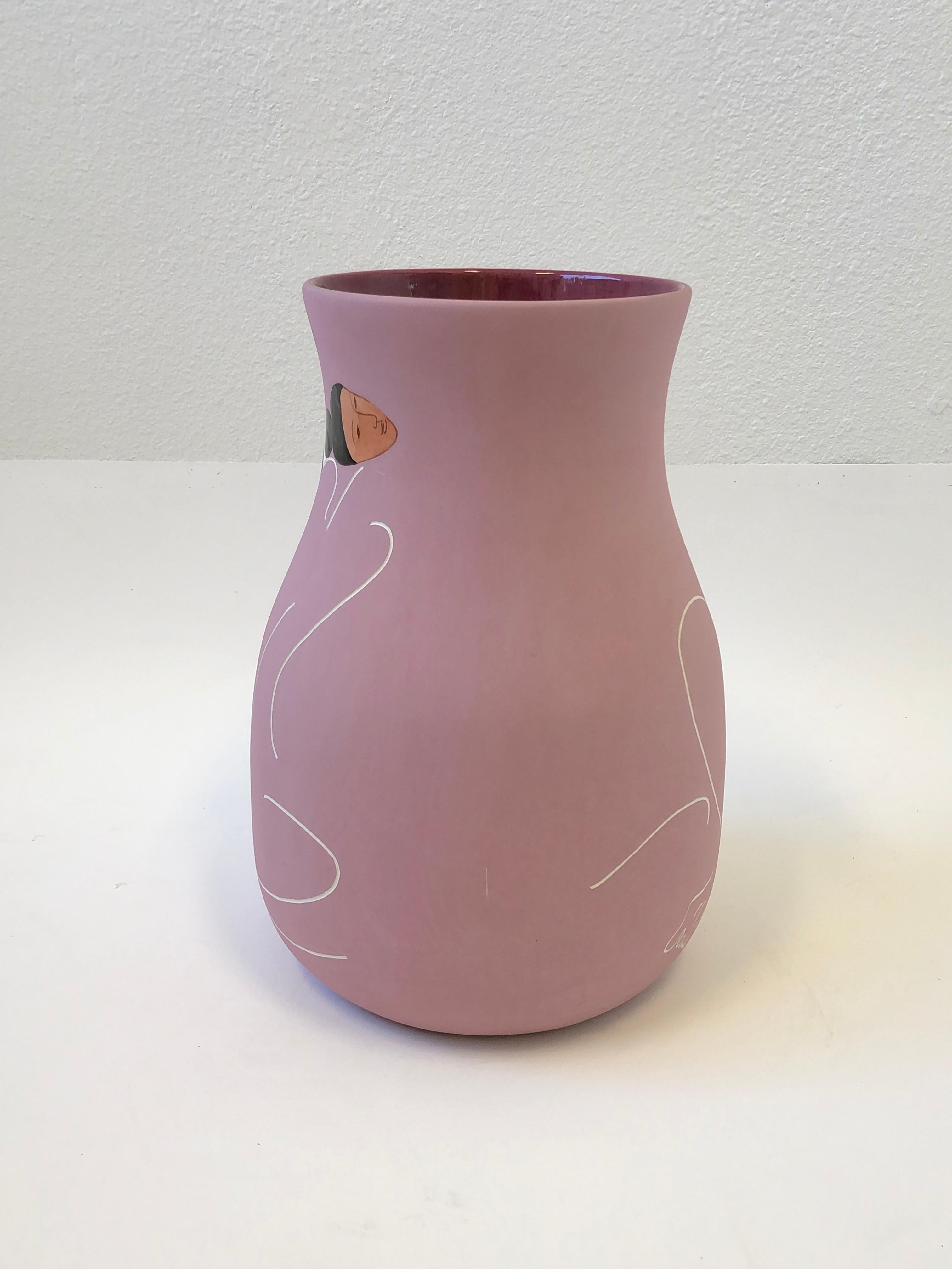 American Studio Ceramic Vase by Rudolph Carl Gorman