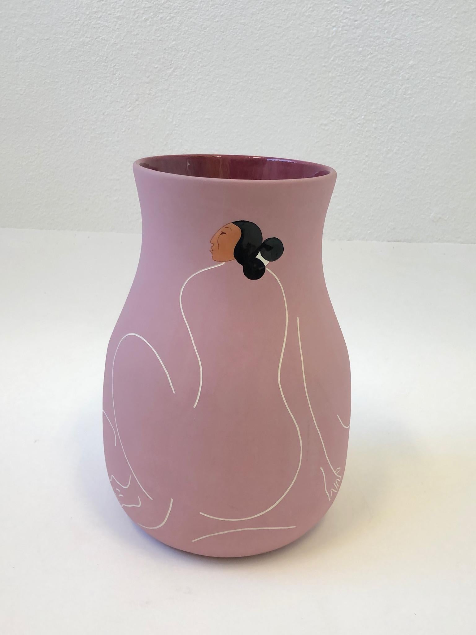 Late 20th Century Studio Ceramic Vase by Rudolph Carl Gorman