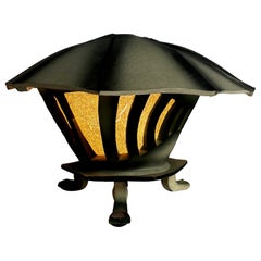 Studio Craft Ceramic Striped Table Lamp