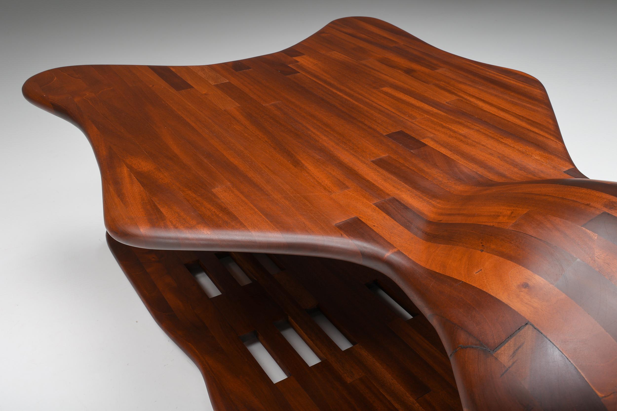 Table basse Studio Craft, époque moderne, États-Unis, années 1970 en vente 2