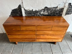 Studio craft Custom made Solid Walnut 10 drawer dresser style of Nakashima