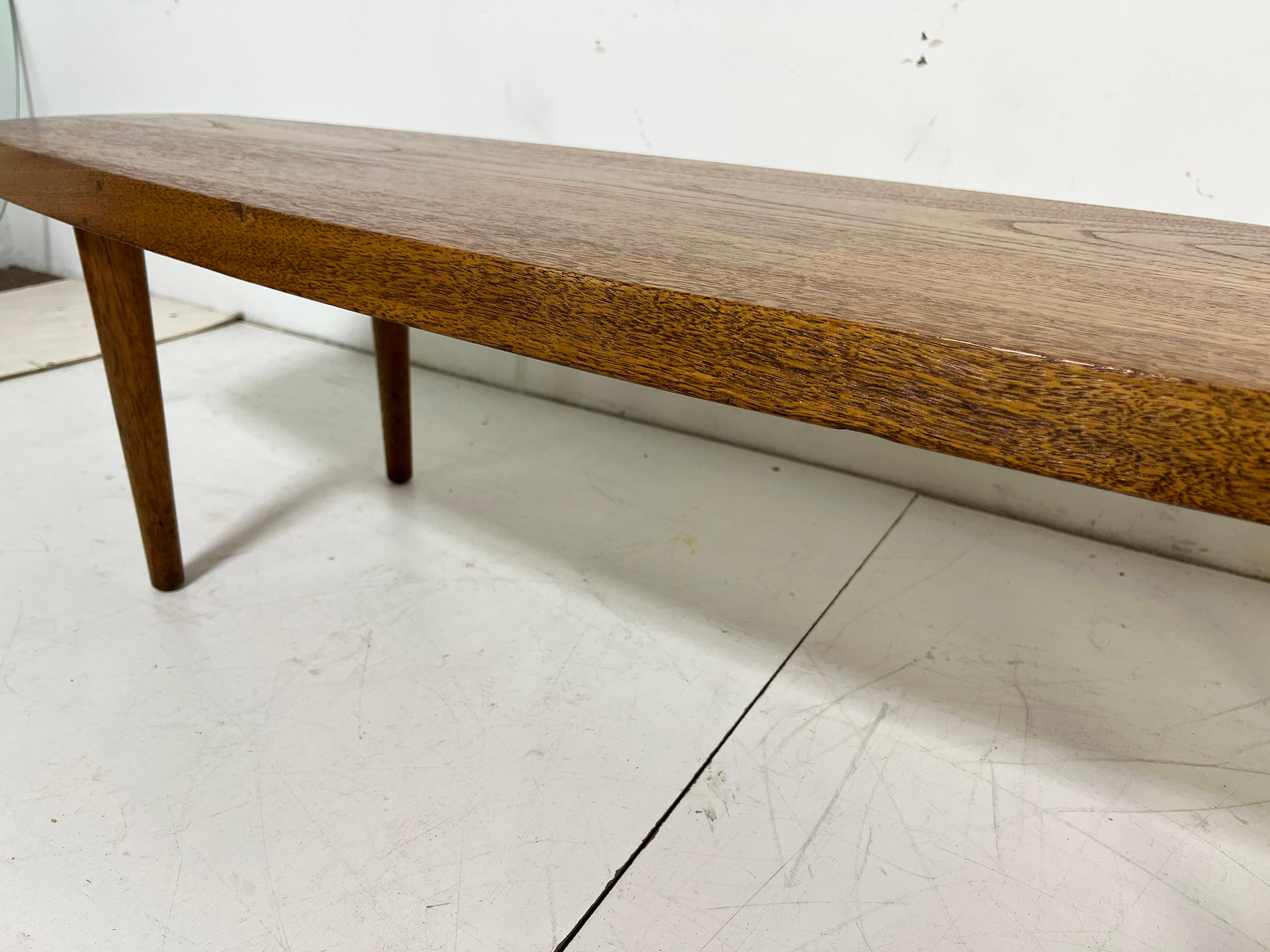 Studio Craft Mid-Century Surfboard Coffee Table By Paul Killinger Circa 1970s en vente 3
