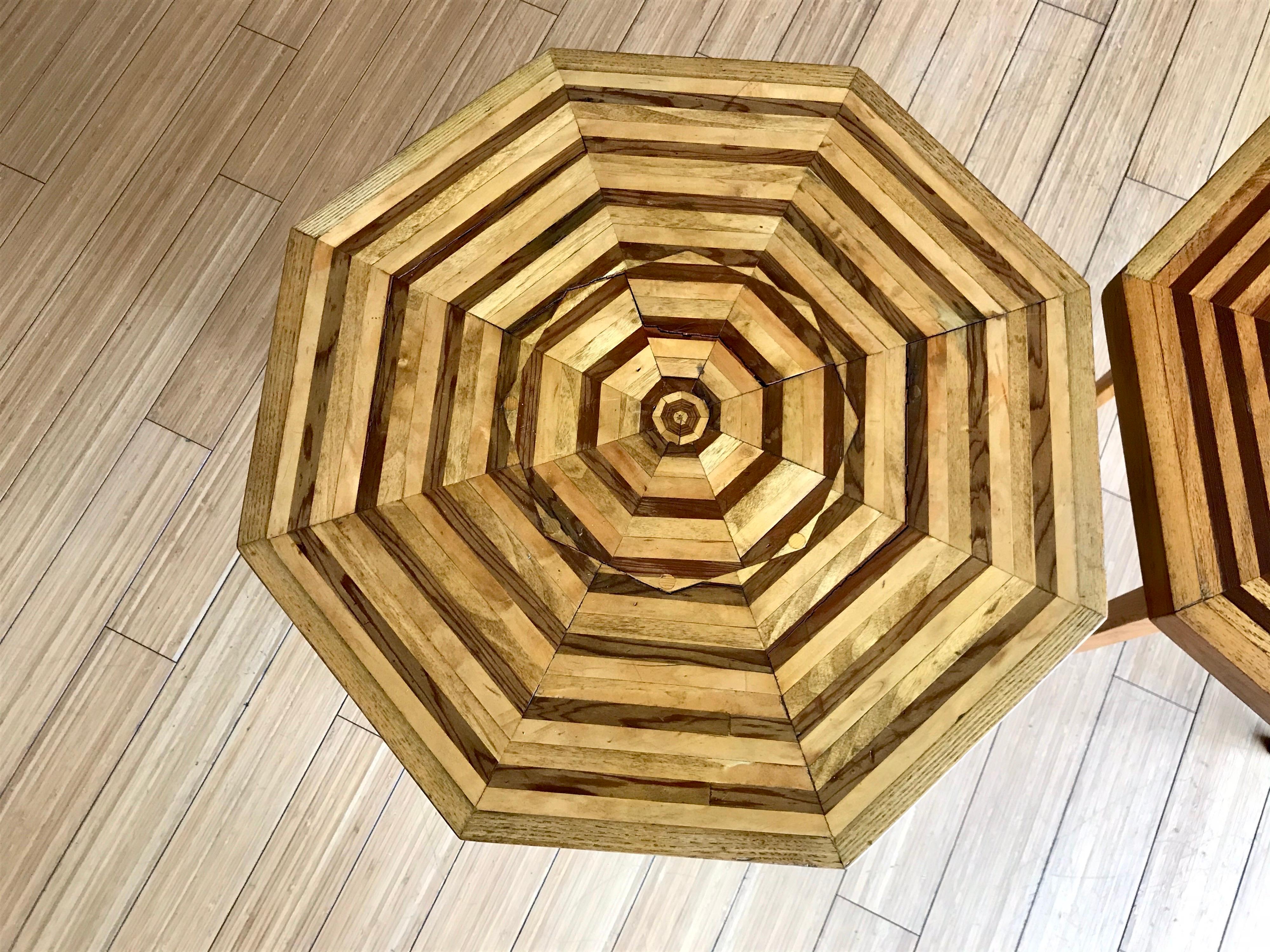 Studio Craft Octagonal Tables, 1960's In Good Condition In Los Angeles, CA