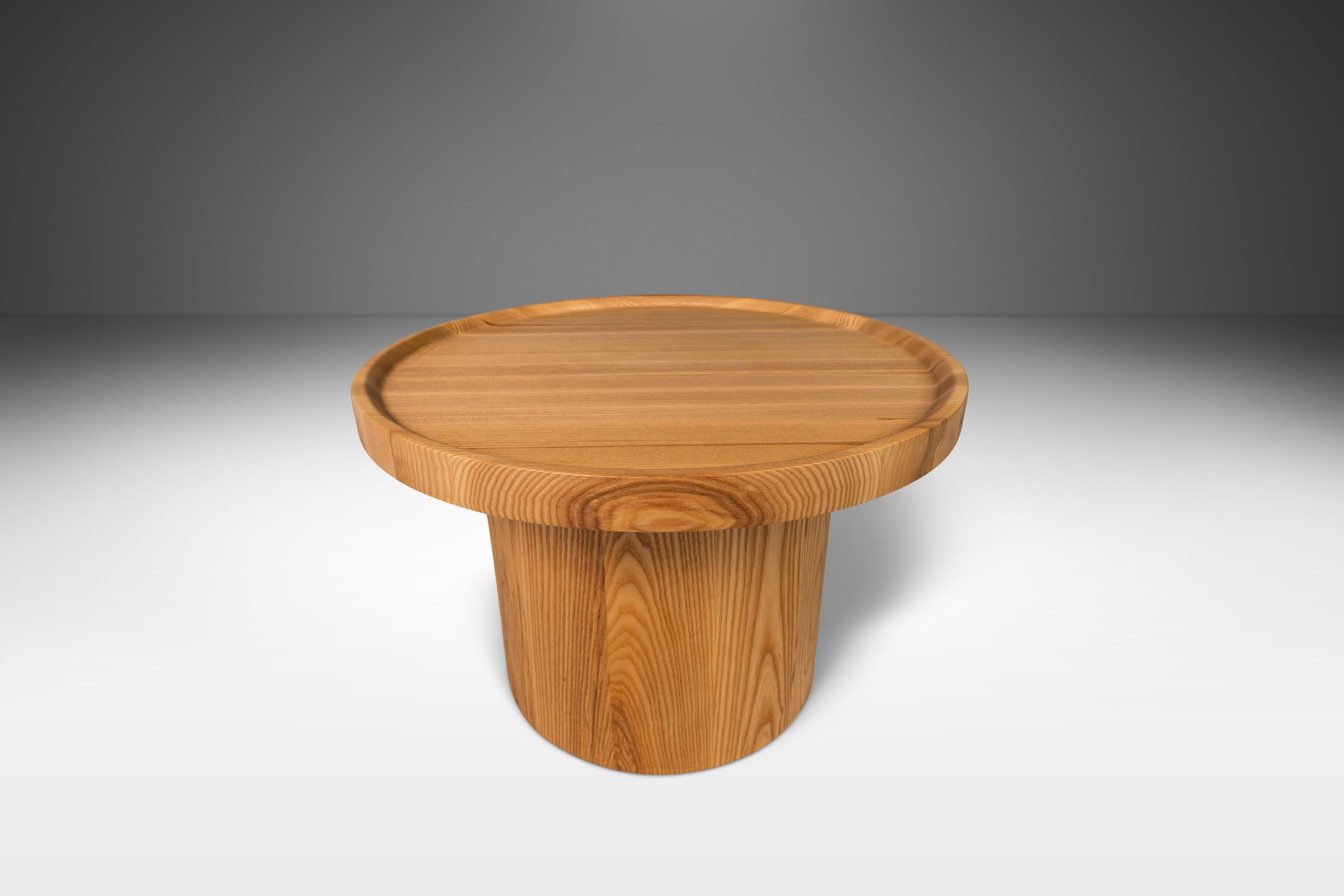 Table basse moderne organique Studio Craft en frêne massif de Mark Leblanc, États-Unis en vente 5