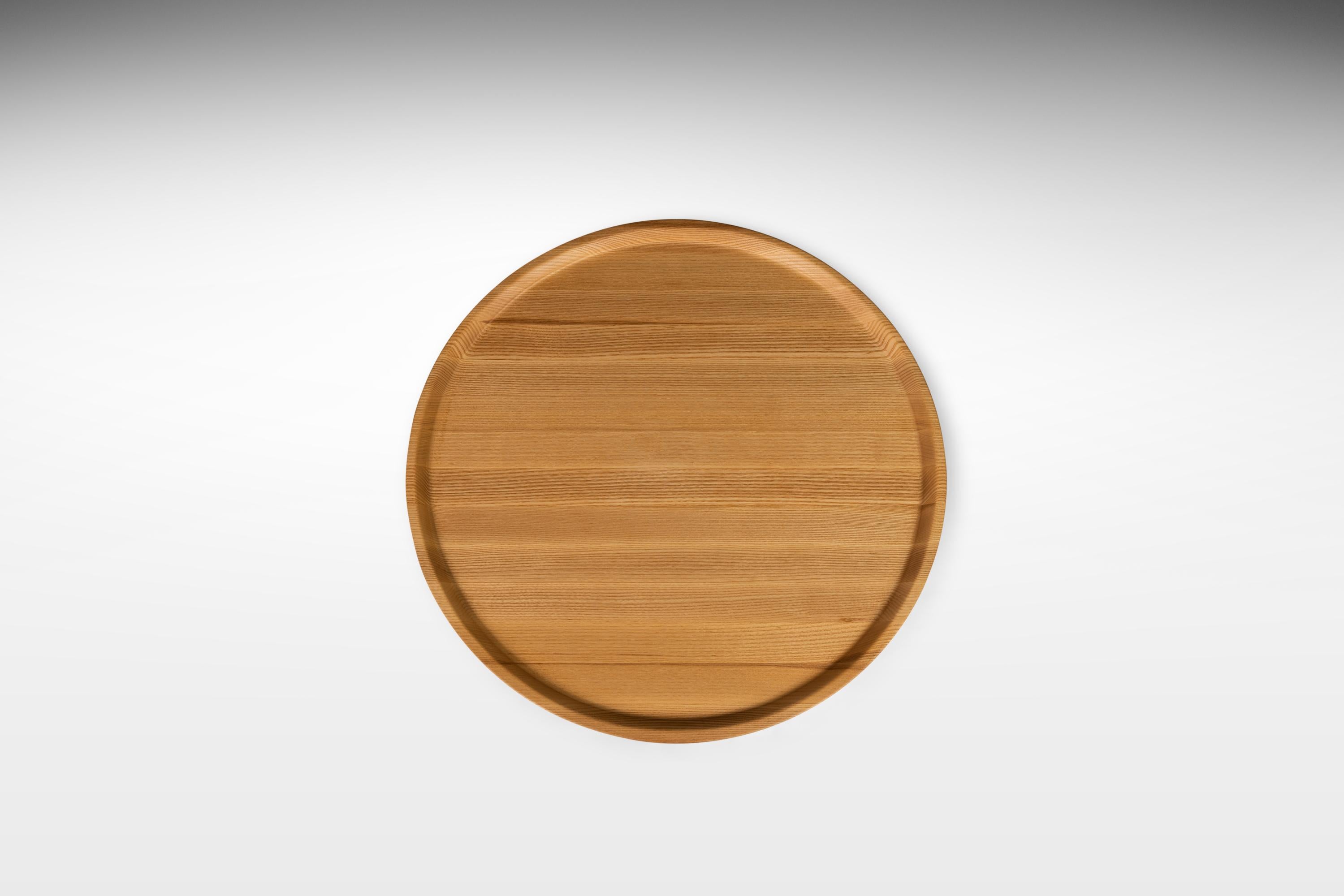 Minimalist Studio Craft Organic Modern Coffee Table in Solid Ash by Mark Leblanc, USA For Sale