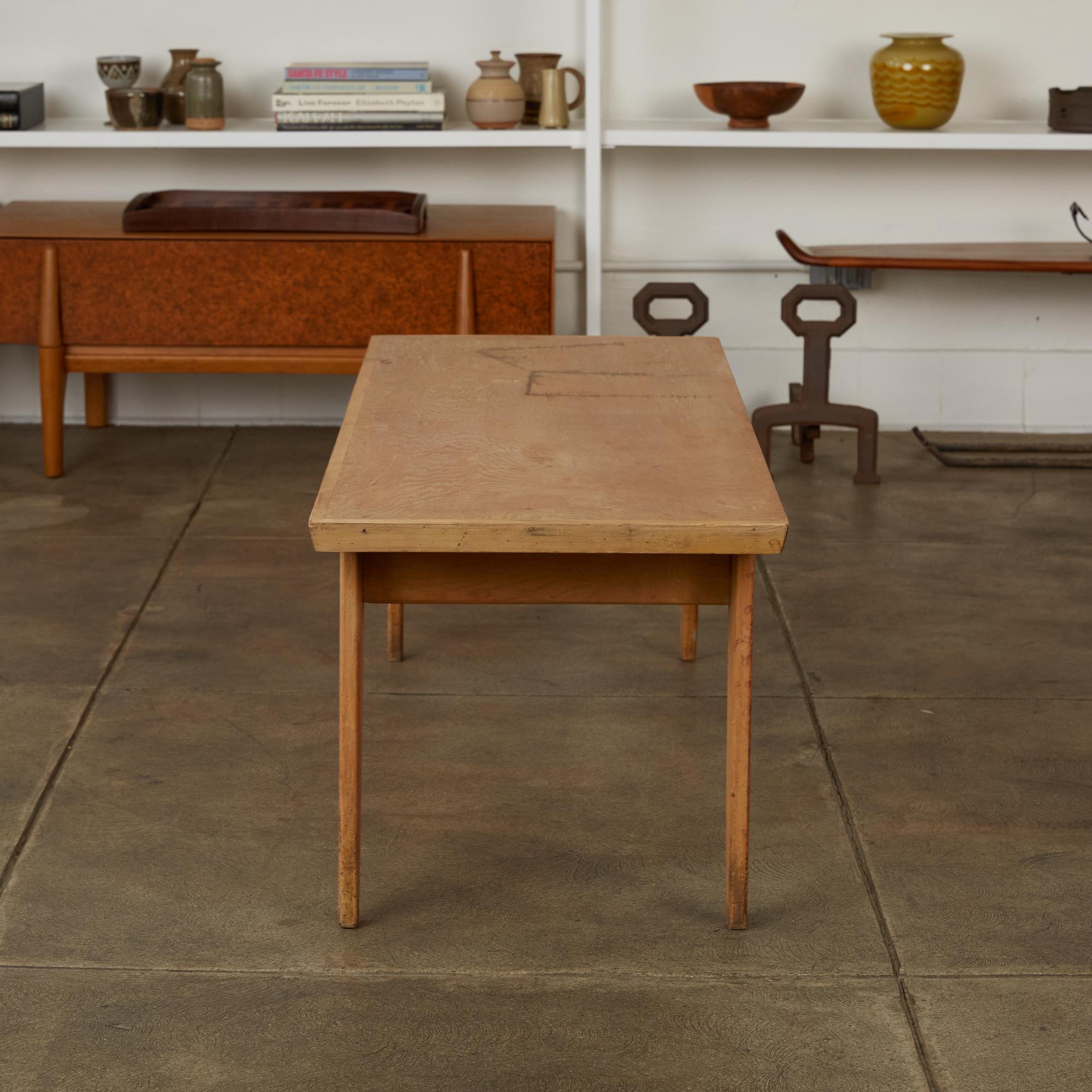 Studio Craft Patinated Wood Coffee Table 4
