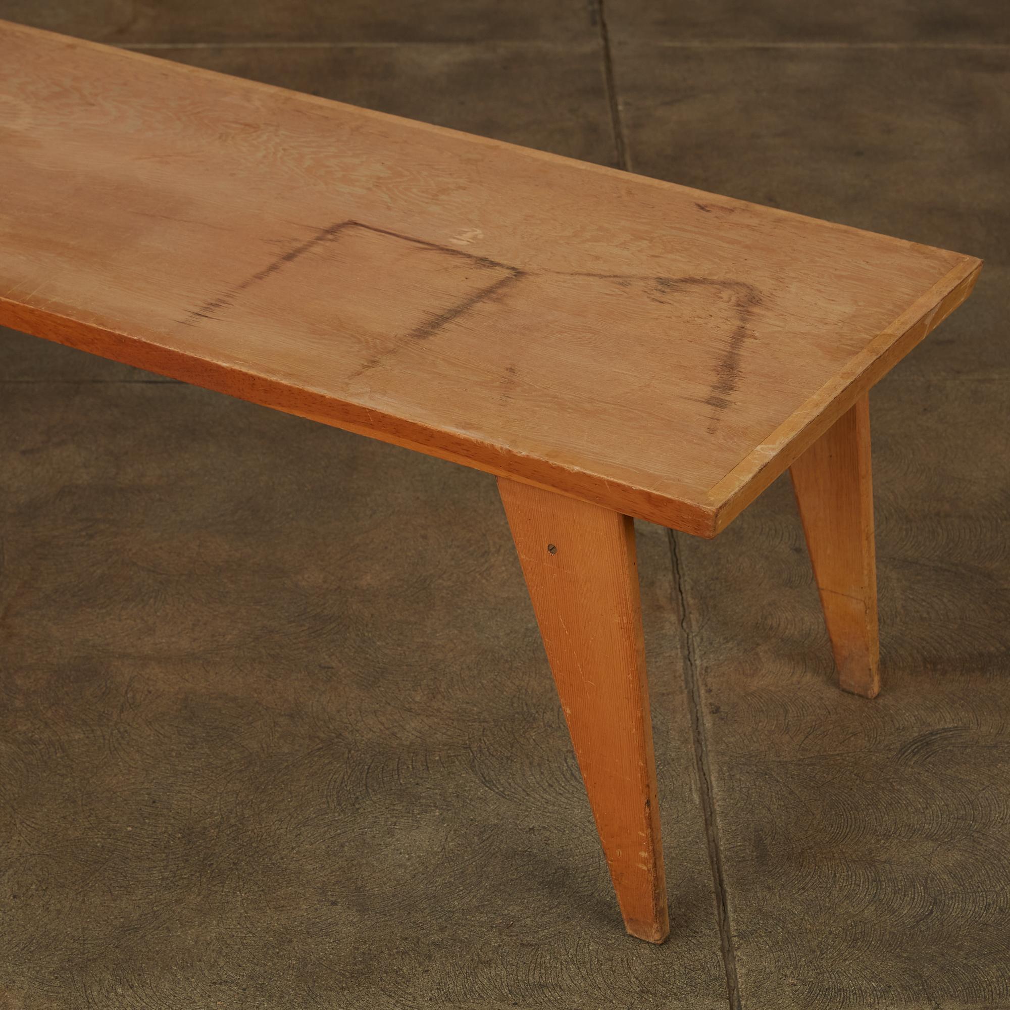 Studio Craft Patinated Wood Coffee Table 5
