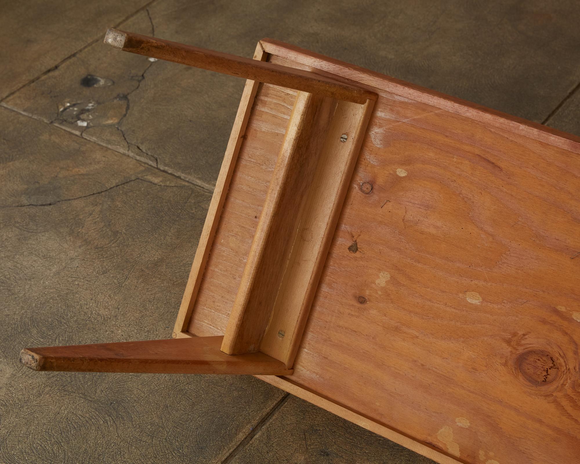 Studio Craft Patinated Wood Coffee Table 6