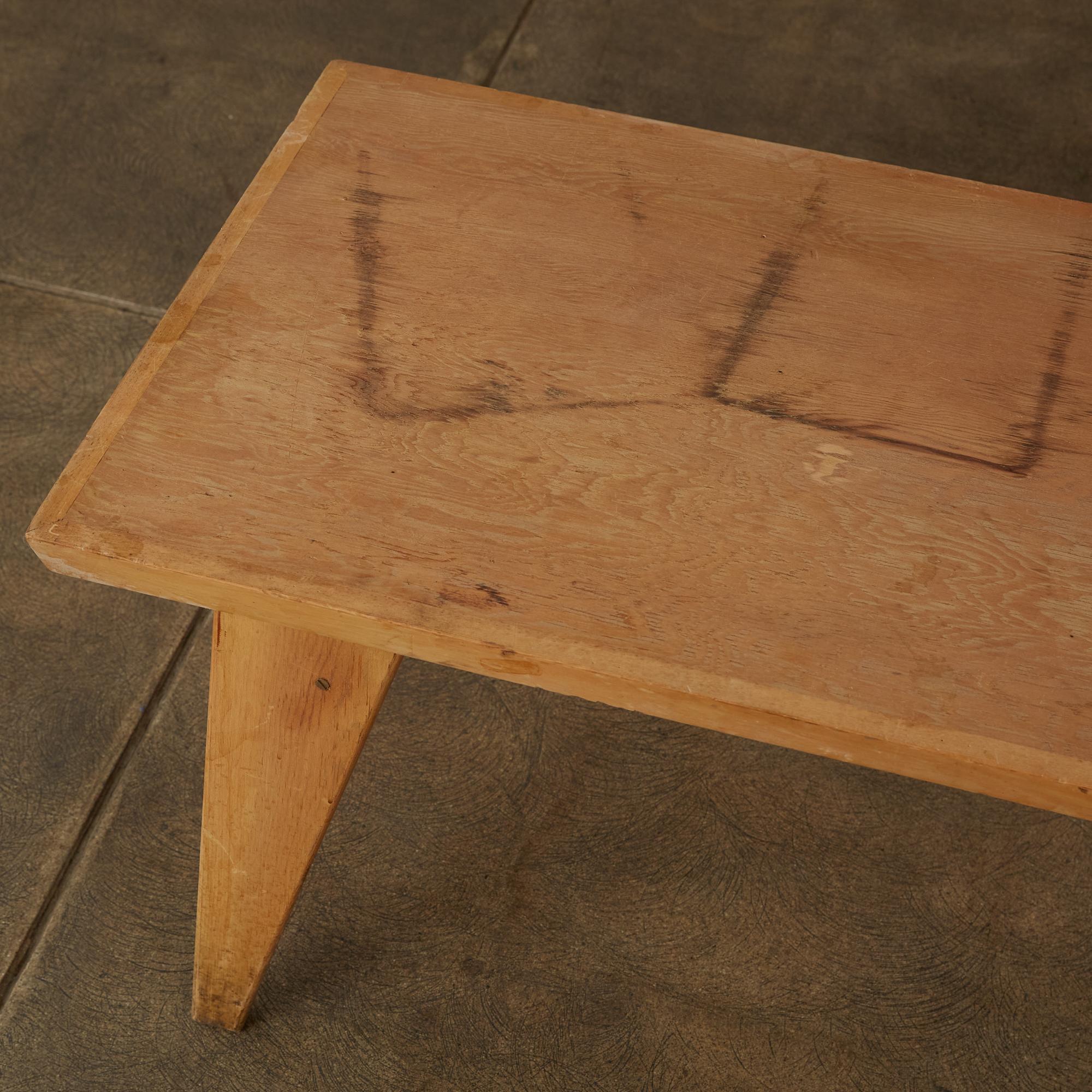 Studio Craft Patinated Wood Coffee Table 11
