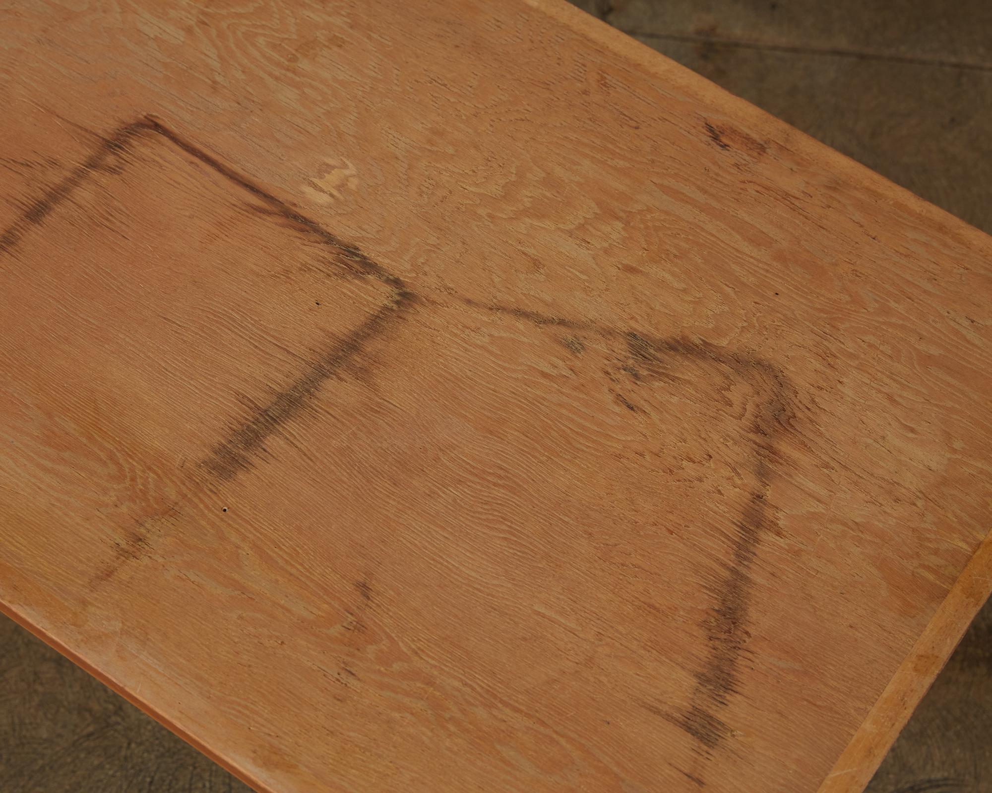 Studio Craft Patinated Wood Coffee Table 12