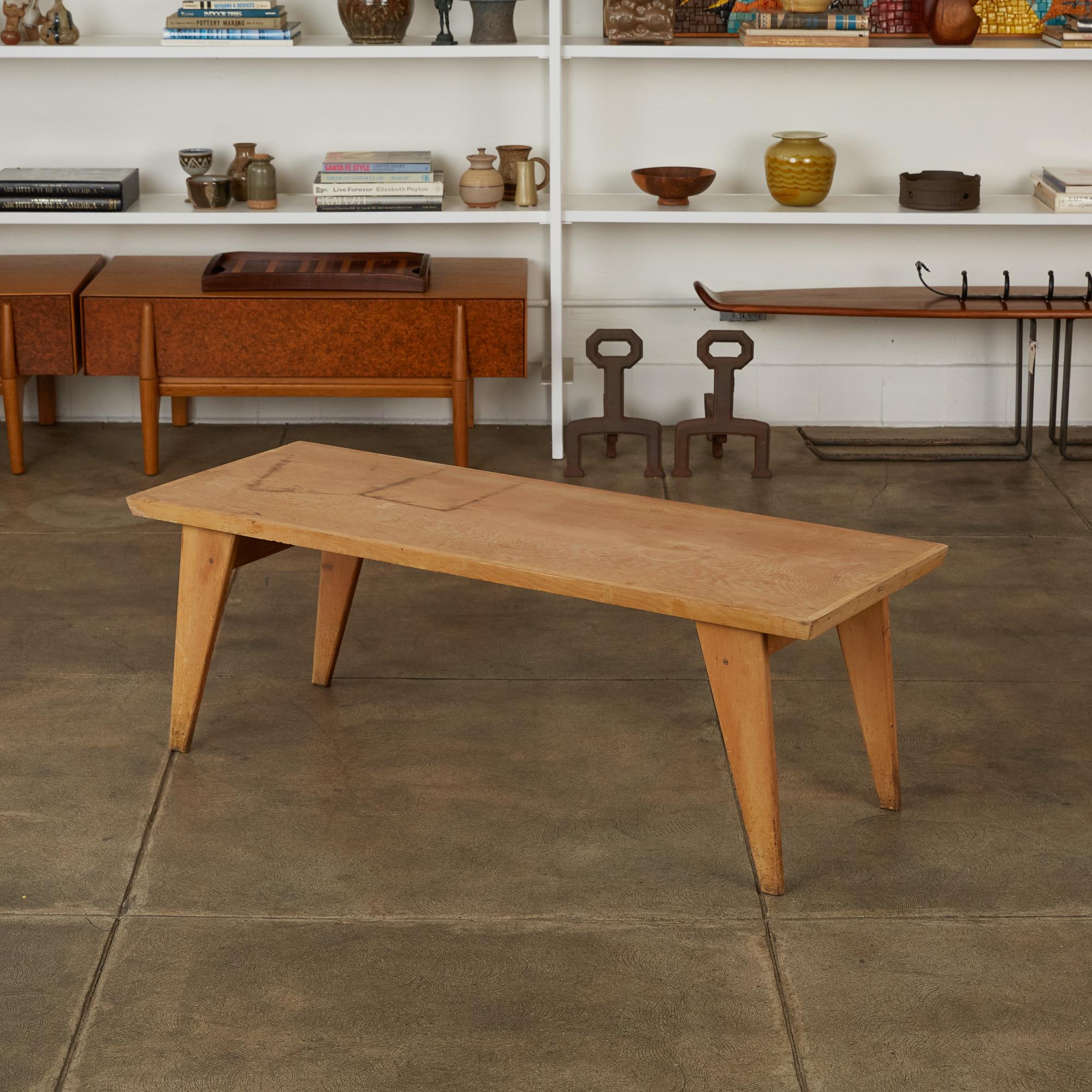 American Craftsman Studio Craft Patinated Wood Coffee Table