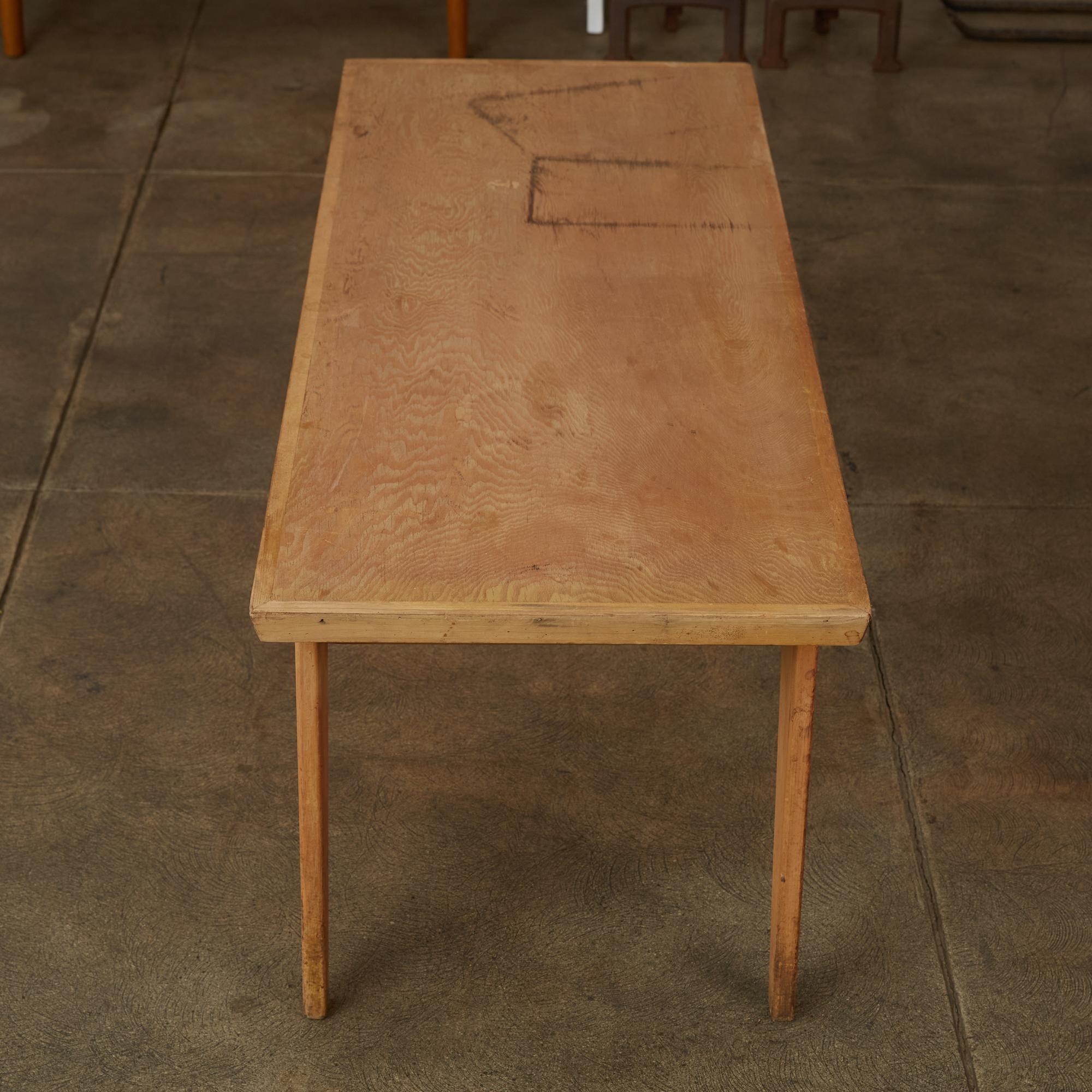 Studio Craft Patinated Wood Coffee Table 1