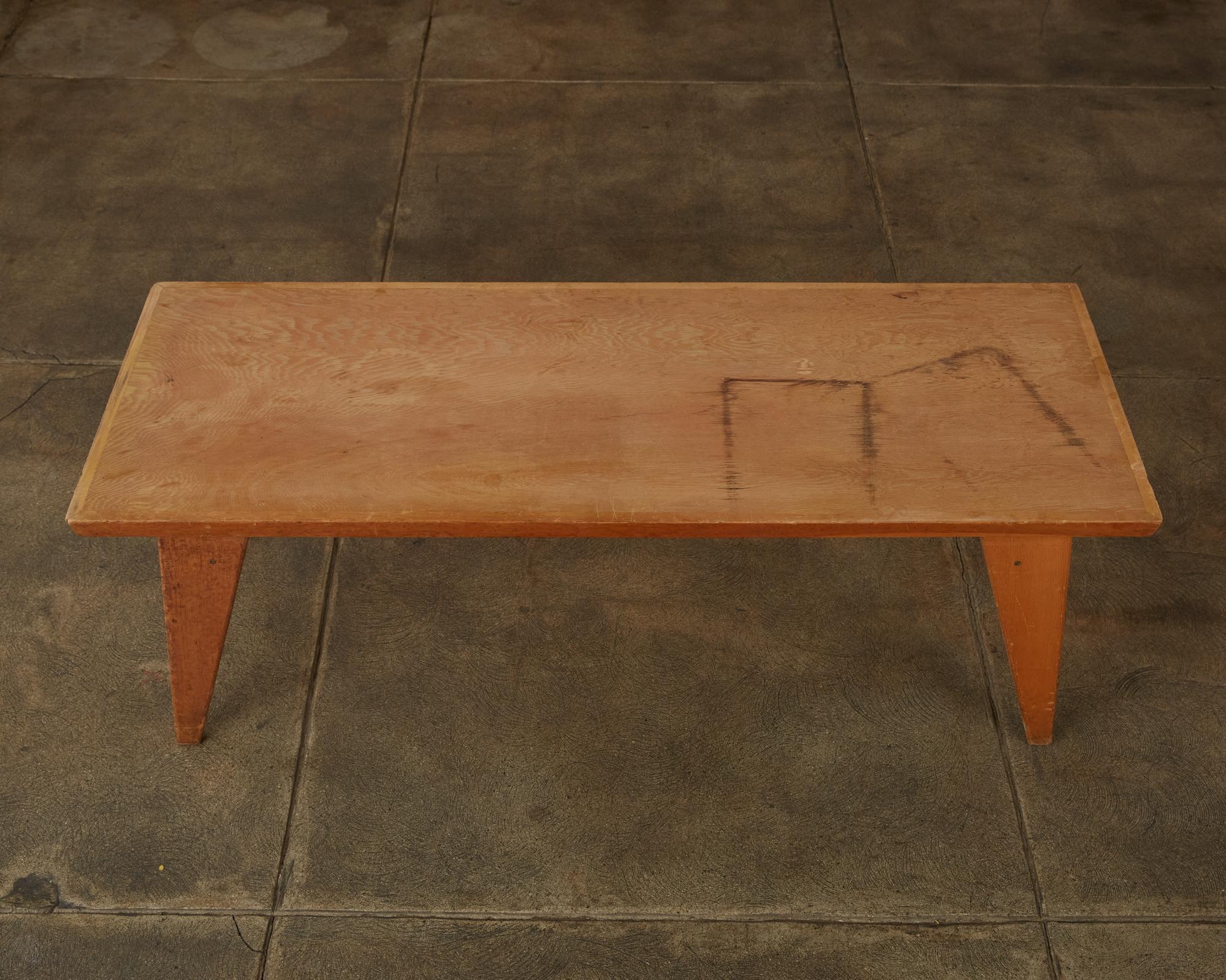 Studio Craft Patinated Wood Coffee Table 2