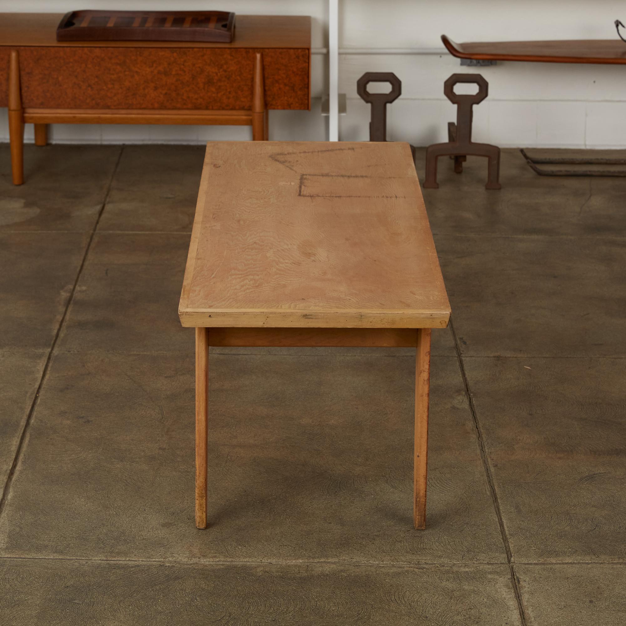 Studio Craft Patinated Wood Coffee Table 3