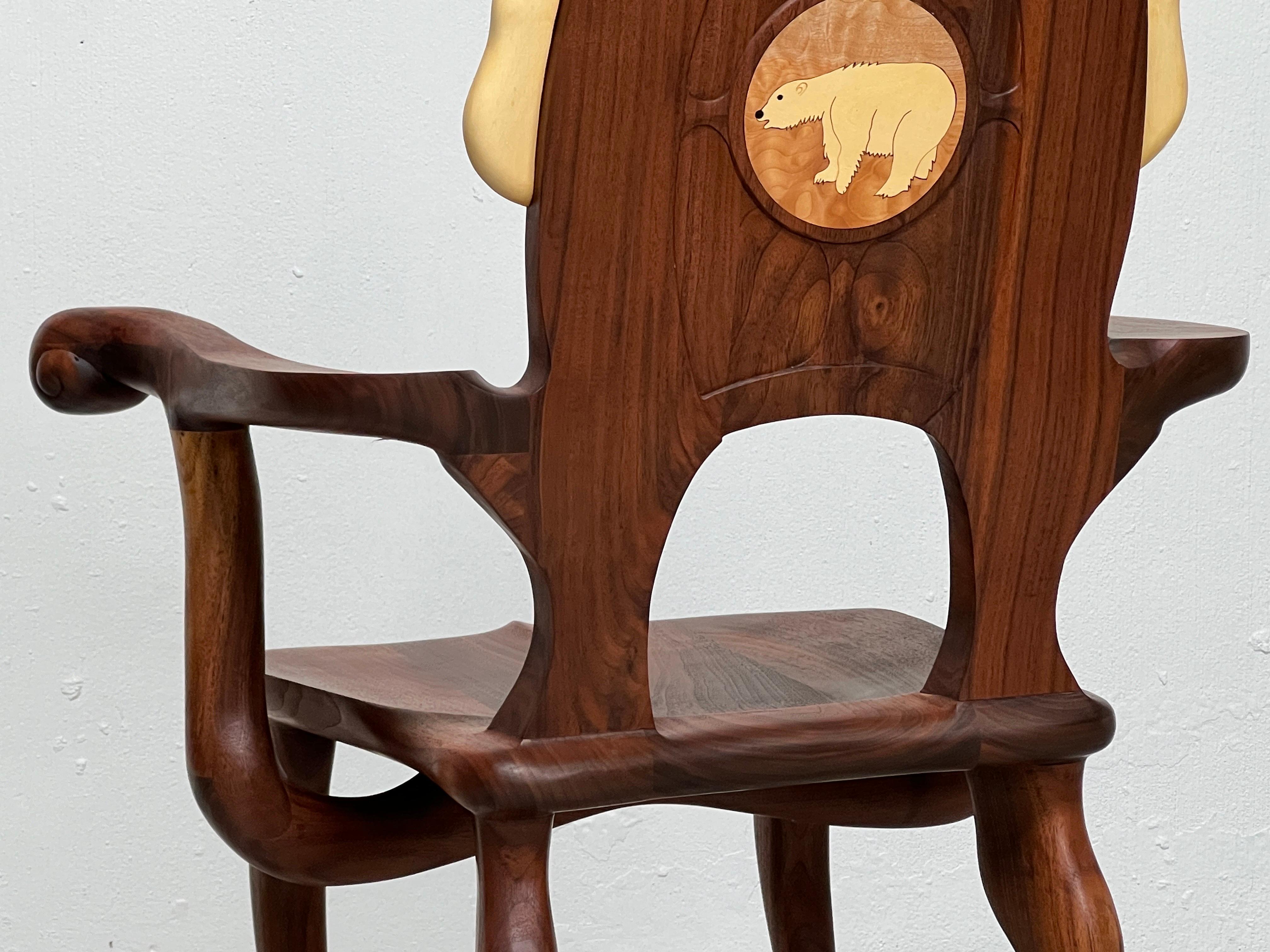 Studio Craft Polar Bear Armchair by John Bauer For Sale 7