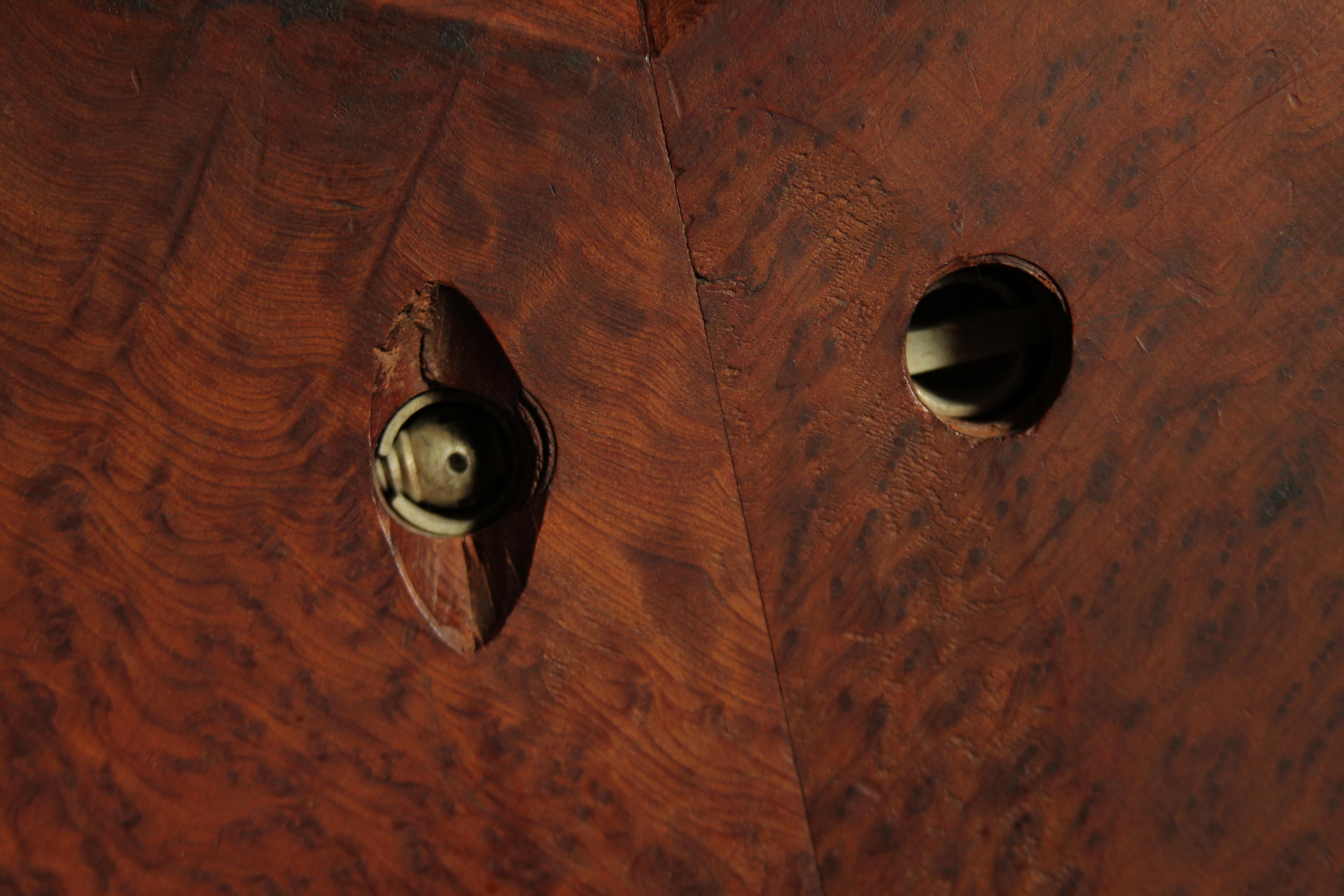 Studio Craft Redwood Burl Boomerang Coffee Table, 1950s For Sale 6