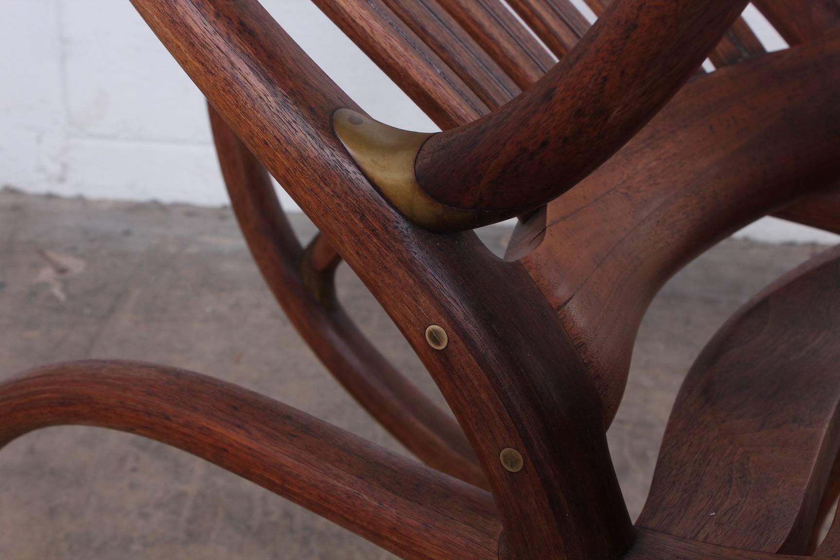 Fin du 20e siècle Chaise à bascule Studio Craft de David Crawford en vente