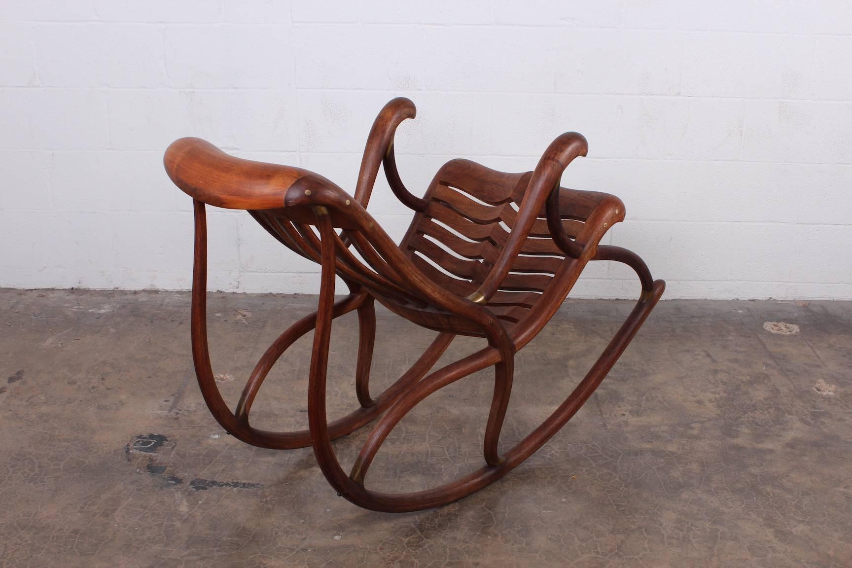 Studio Craft Rocking Chair by David Crawford For Sale 2