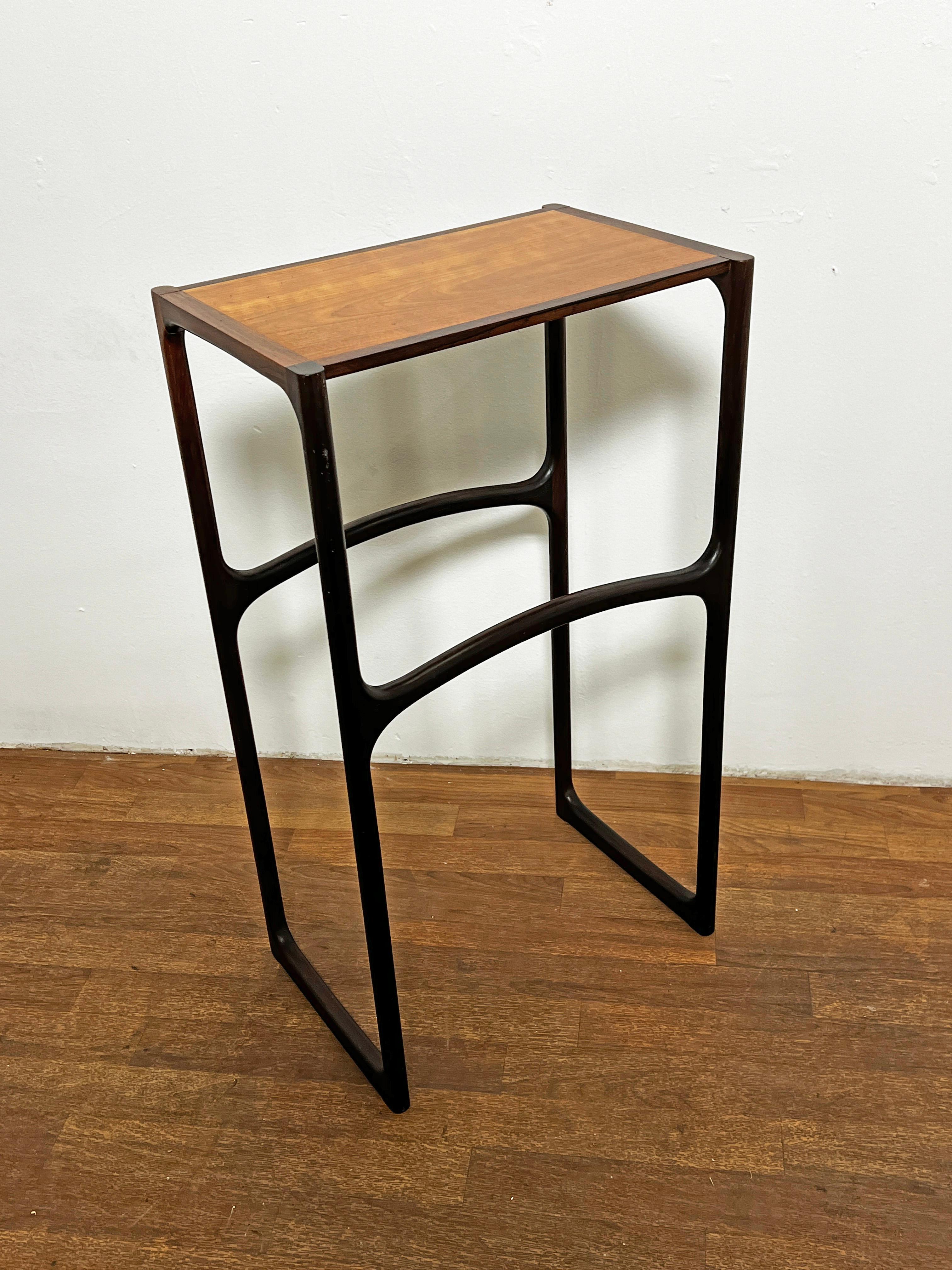 Post-Modern Studio Craft Rosewood and Cherry Table by John Bickel, d. 1985
