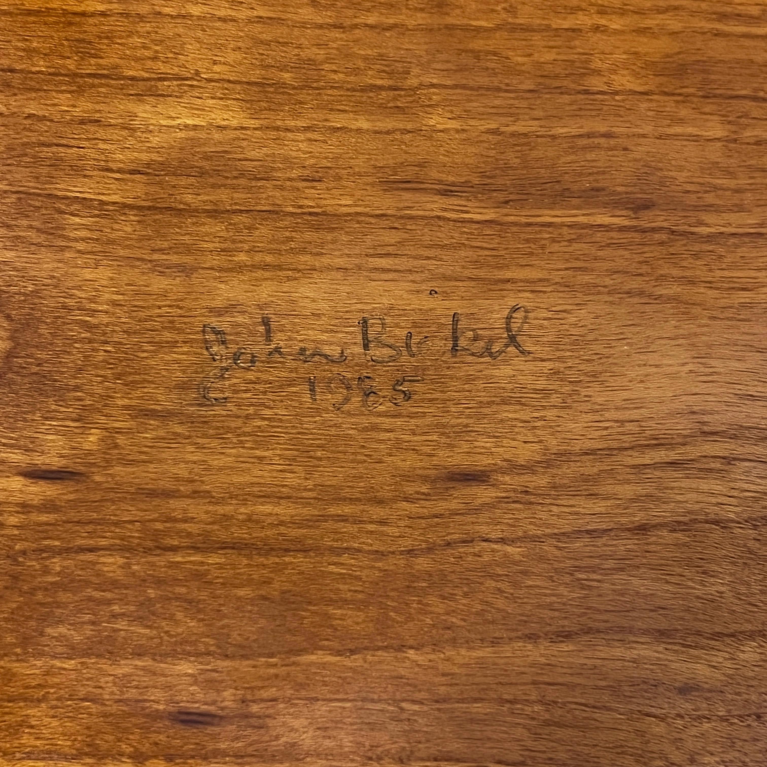 Studio Craft Rosewood and Cherry Table by John Bickel, d. 1985 3