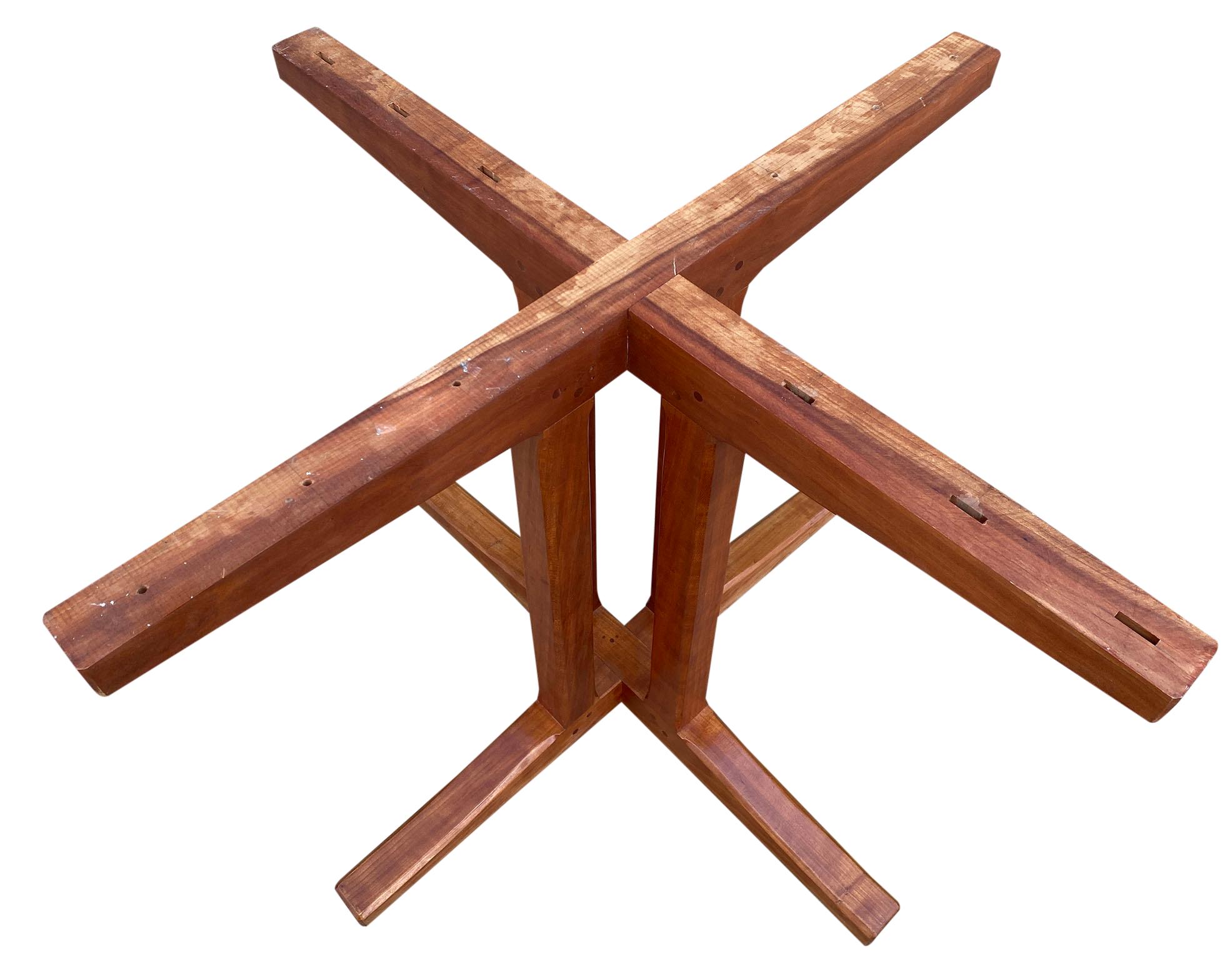 American Studio Craft Round Solid Cherry Dining table by Charles Shackleton Vermont
