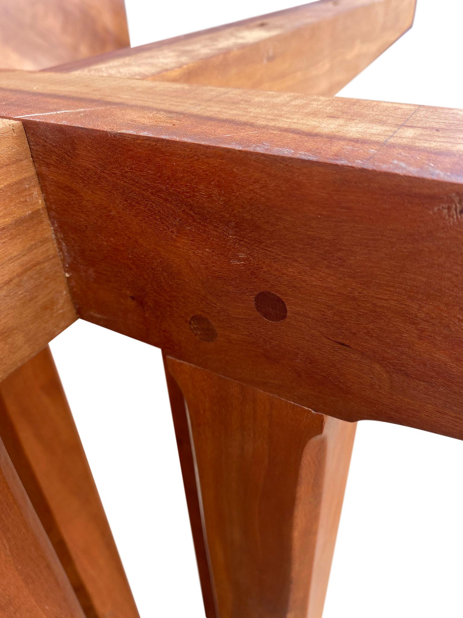 Late 20th Century Studio Craft Round Solid Cherry Dining table by Charles Shackleton Vermont