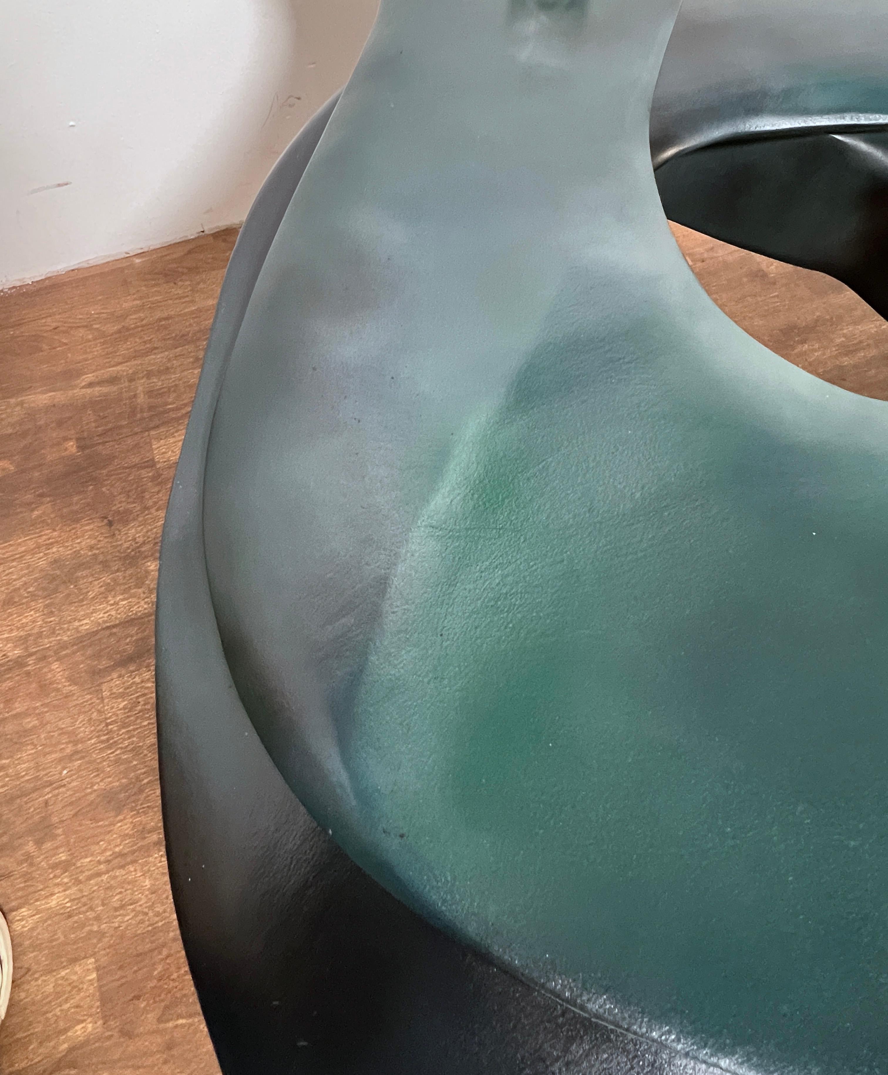 Wood Studio Craft Sculptural and Organic Coffee Table Signed Walsh, Dated 1989 For Sale